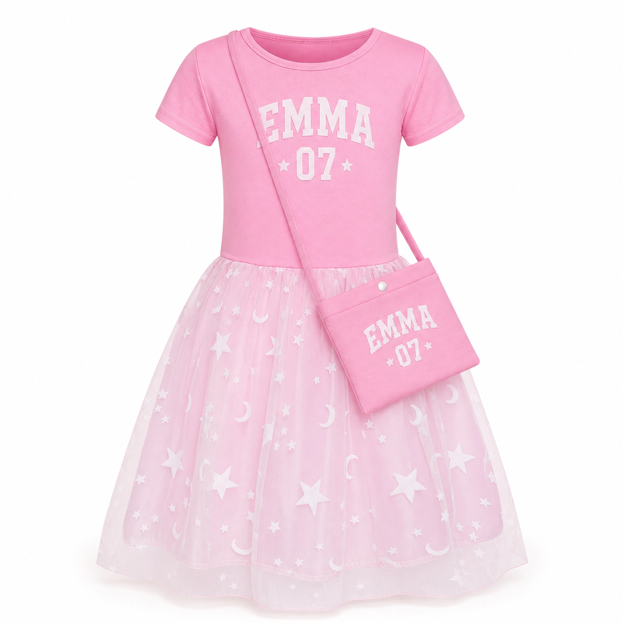 Custom Girls Short Skirt Styles with Bag with sample personalization
