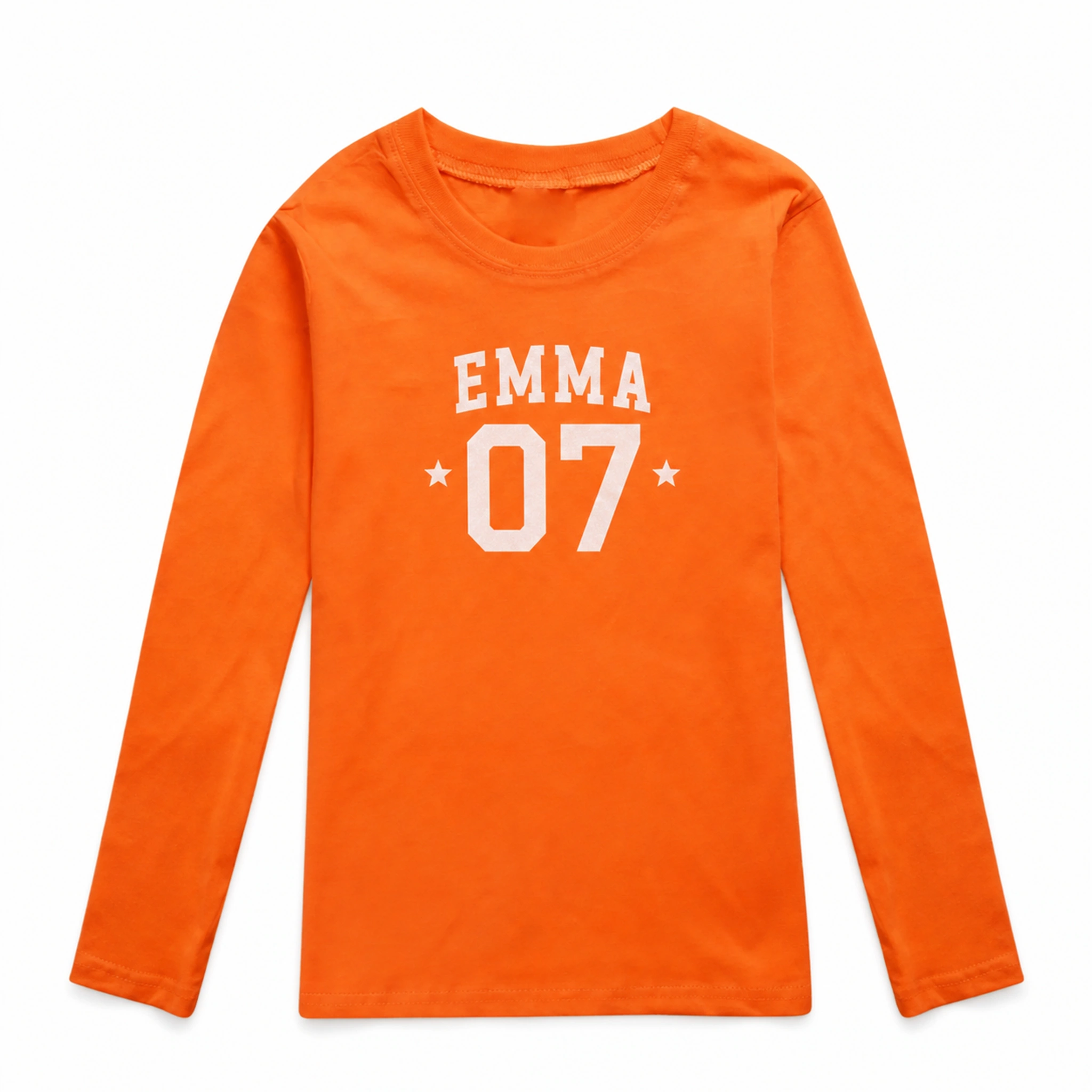 Custom Kids Long-Sleeve T-Shirt with sample personalization