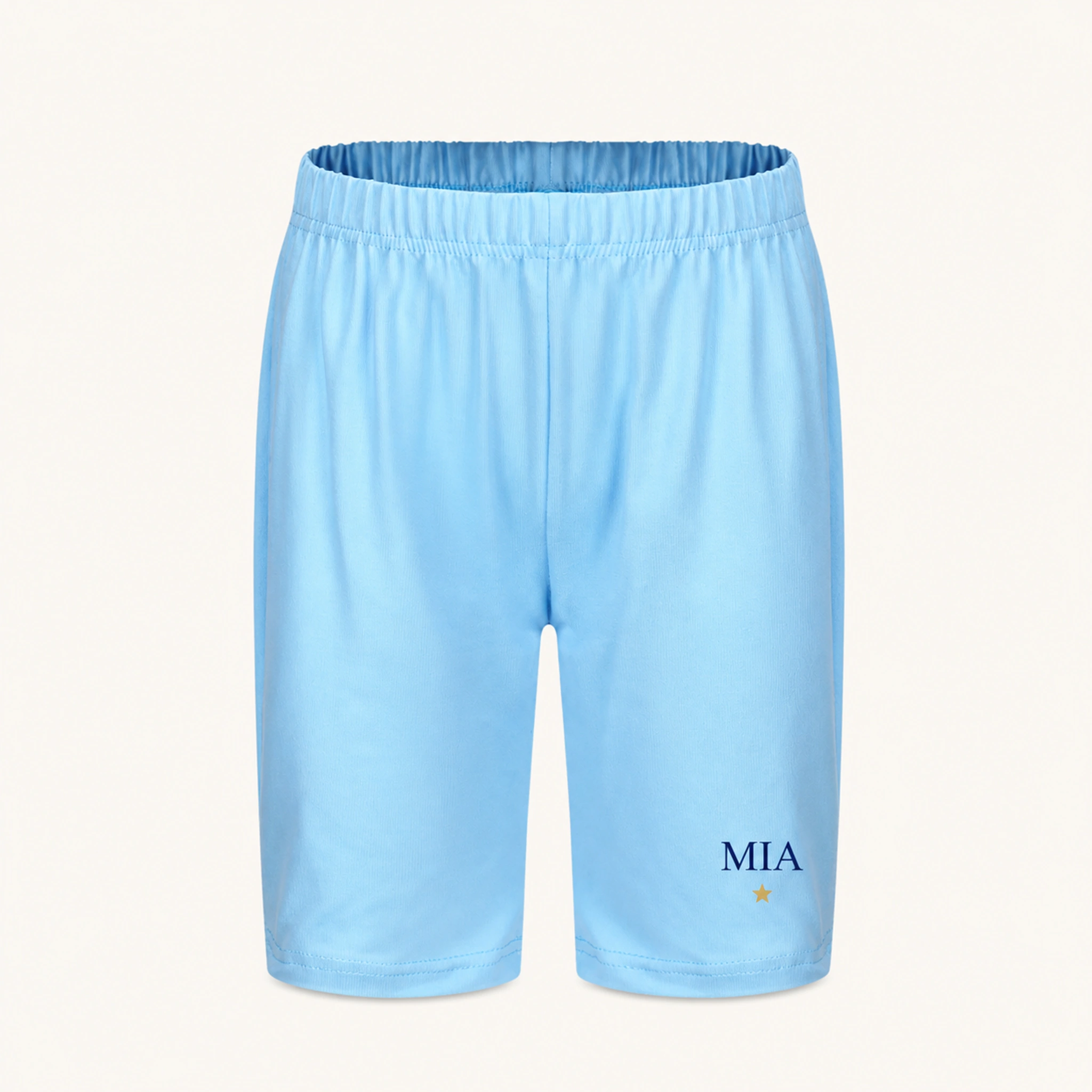 Custom Kids Milk-Silk Pajama Shorts with sample personalization