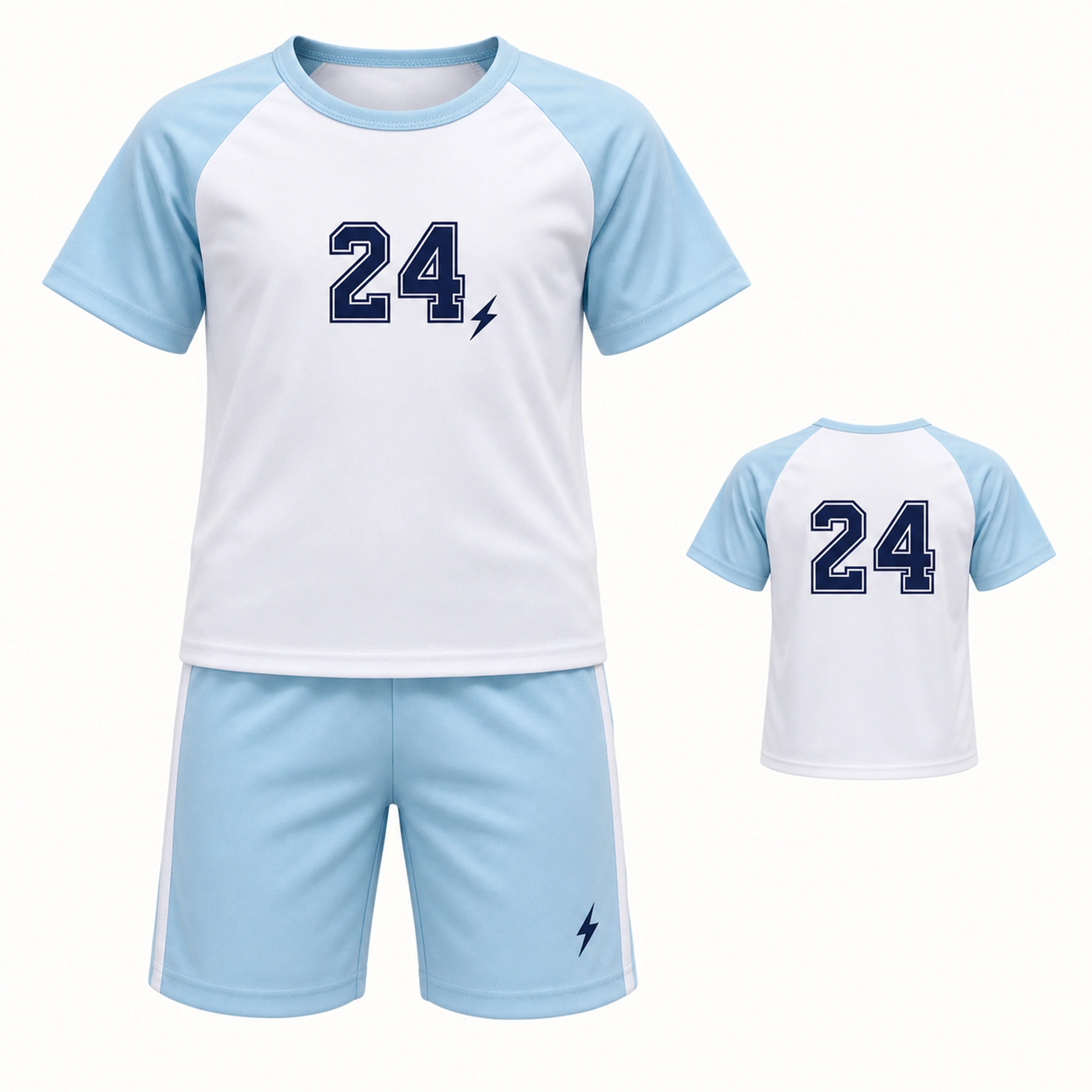 Custom Kids Summer Sports Set with sample personalization