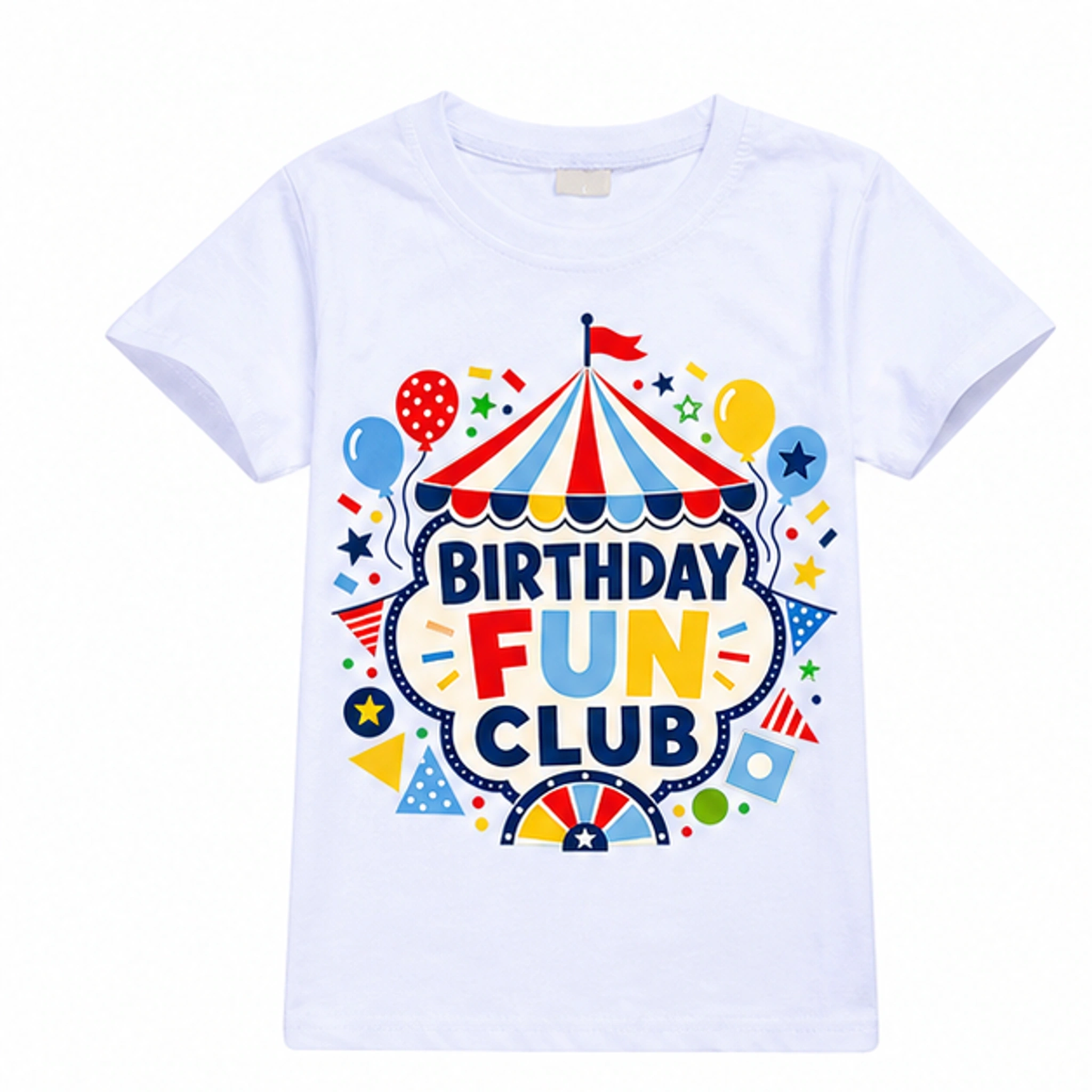 Birthday Fun Club Classic Short-Sleeve T-Shirt for Kids in the selected color