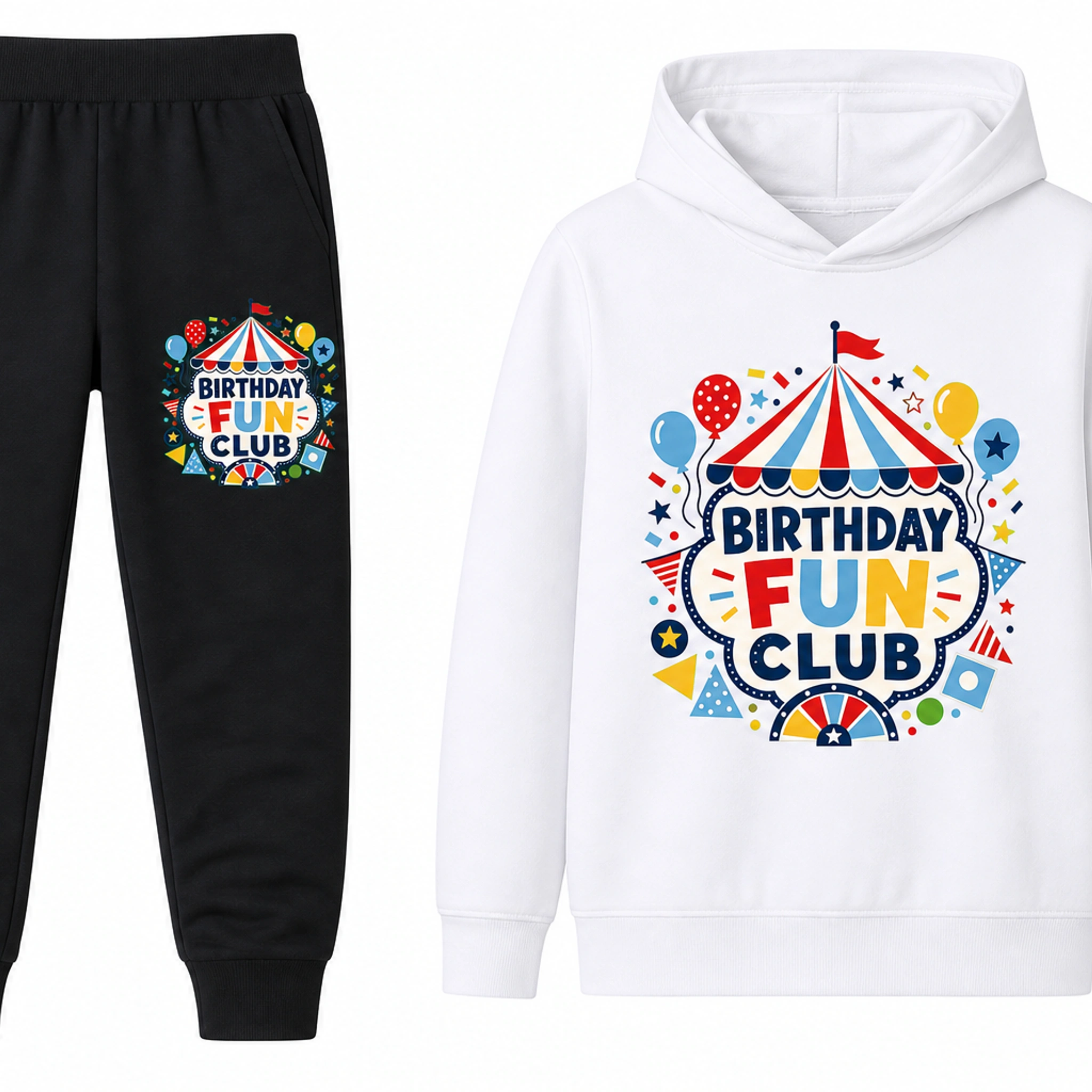 Birthday Fun Club Hoodie and Jogger Set for Kids product preview