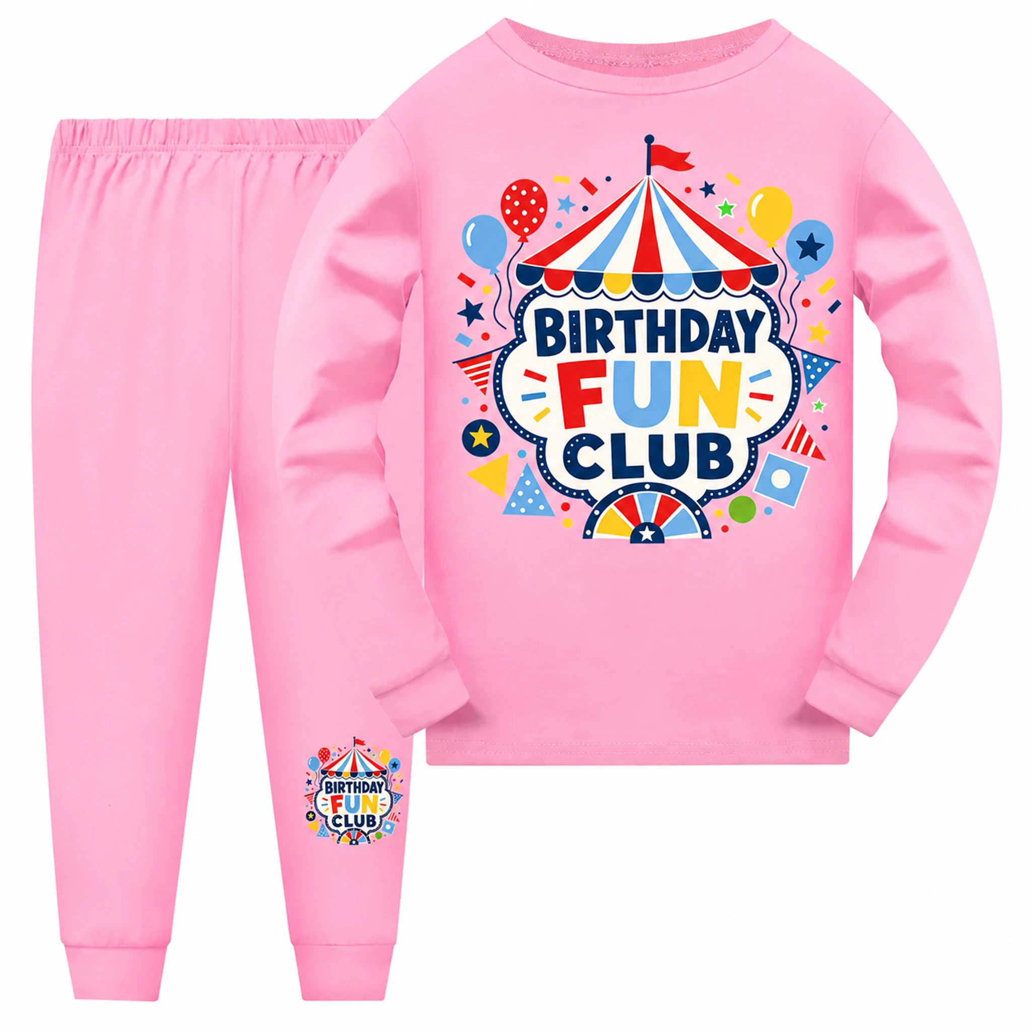 Birthday Fun Club Long Pajama Set for Kids product preview
