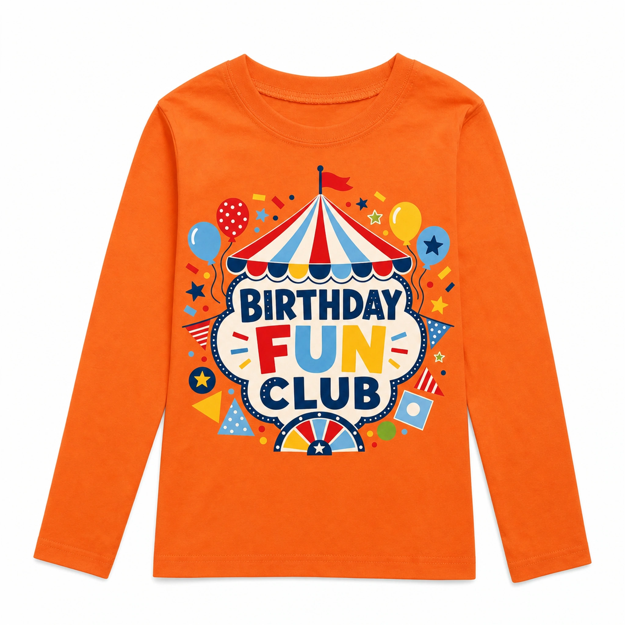 Birthday Fun Club Long-Sleeve T-Shirt for Kids product preview