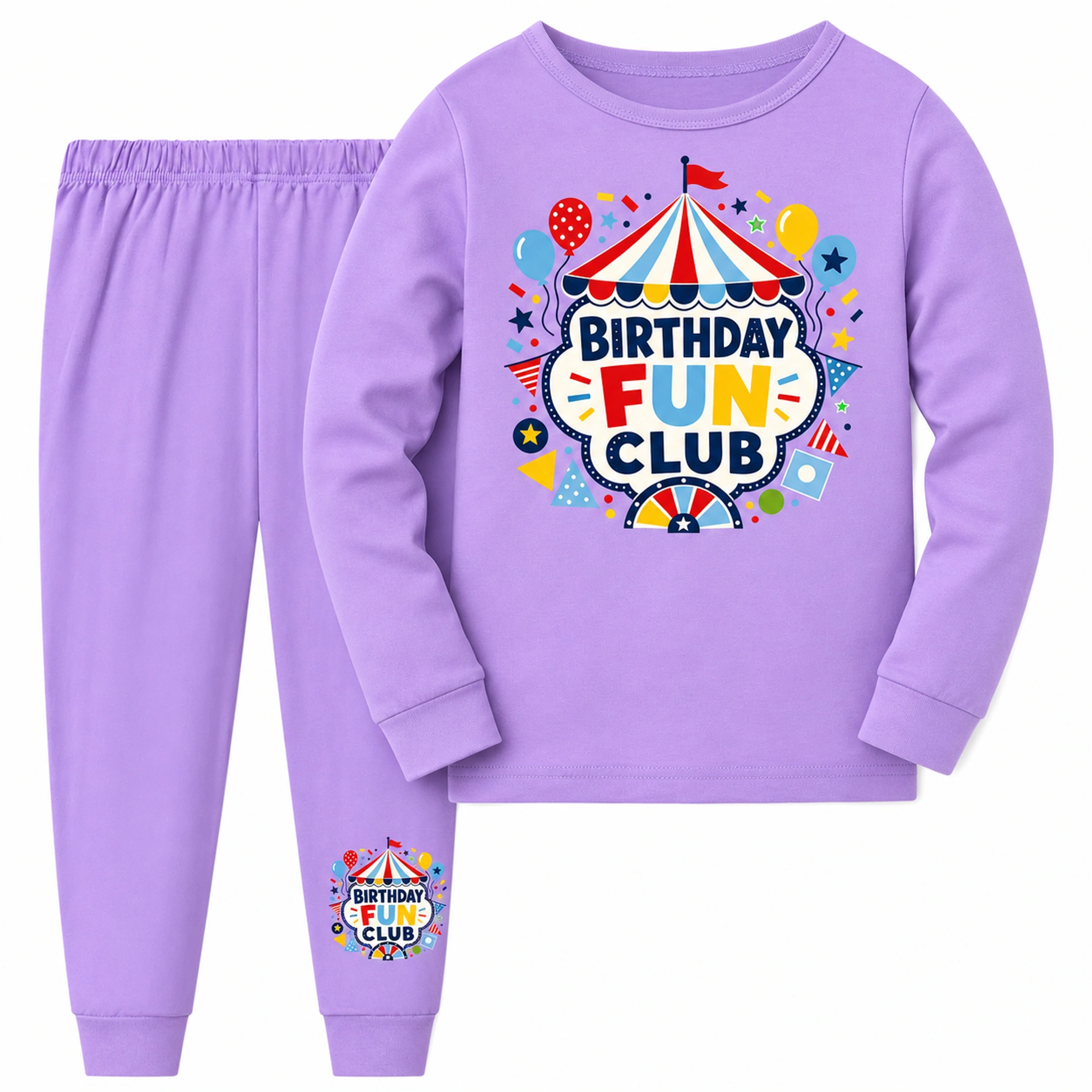 Birthday Fun Club Long-Sleeve Top and Pants Set for Kids product preview