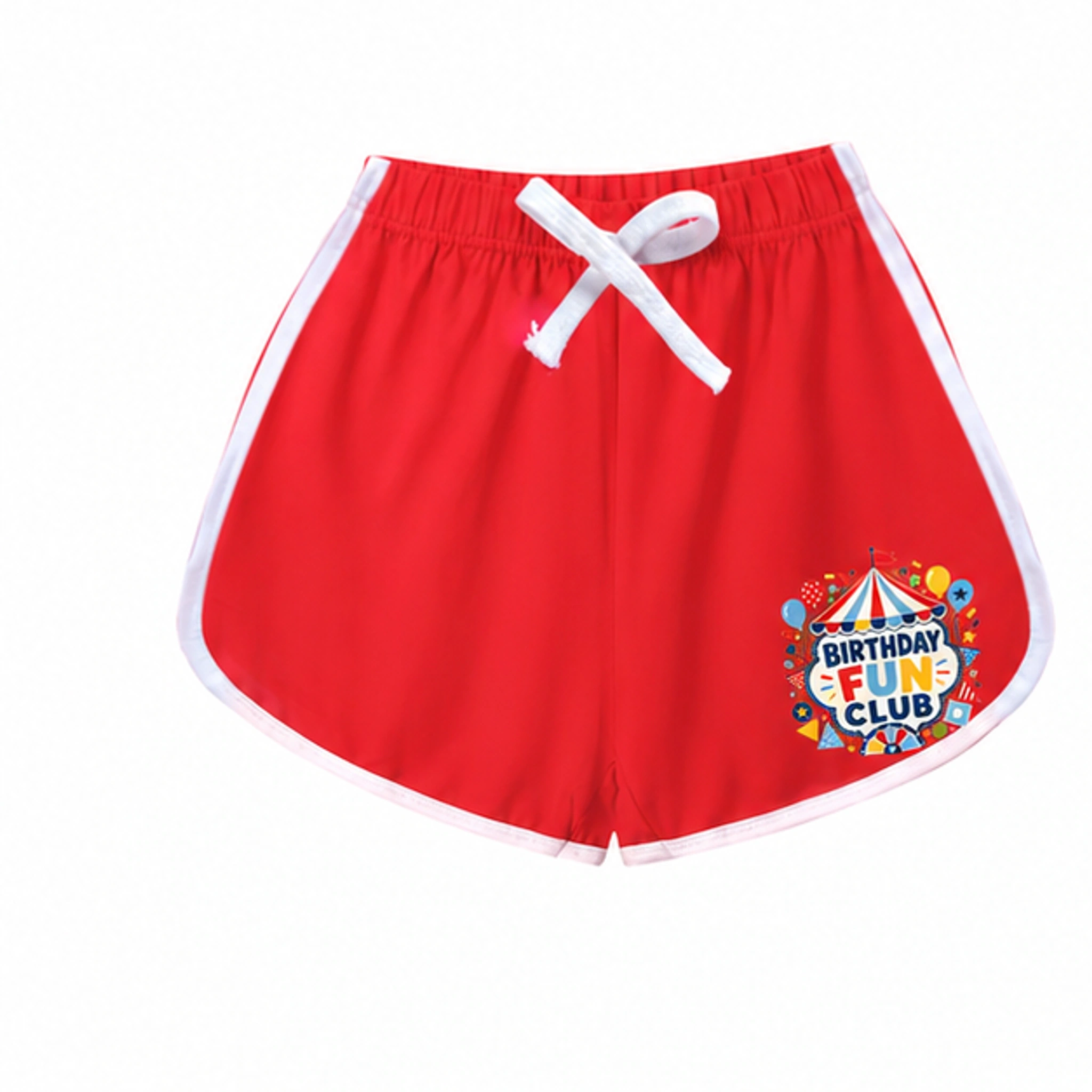 Birthday Fun Club Milk-Silk Pajama Shorts for Kids in the selected color