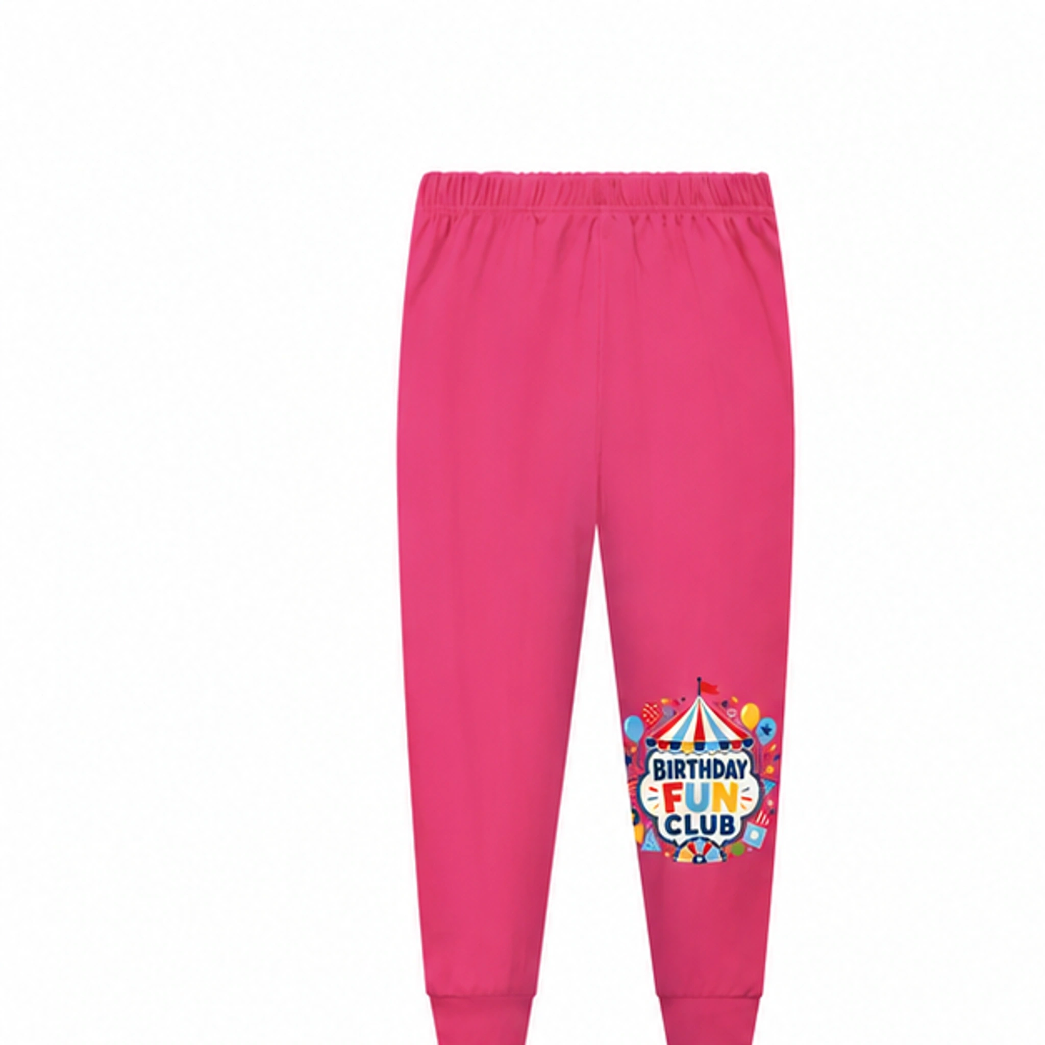 Birthday Fun Club Long Pajama Pants — Pants Only for Kids in the selected color
