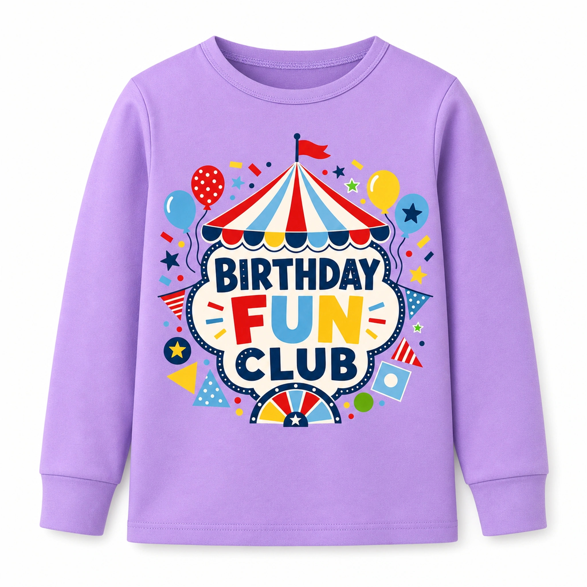 Birthday Fun Club Long-Sleeve Pajama Top for Kids product preview