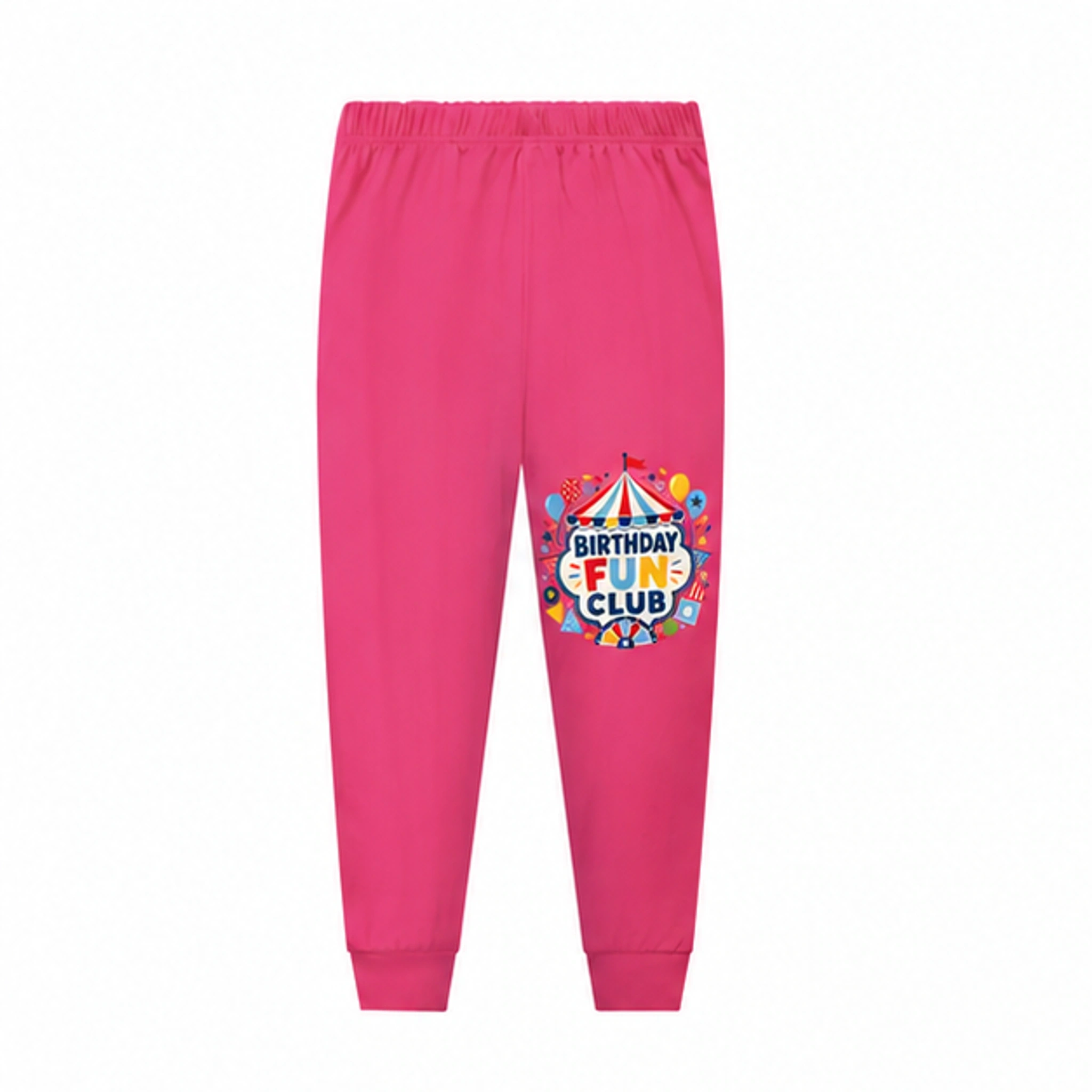 Birthday Fun Club Soft Pajama Pants for Kids in the selected color