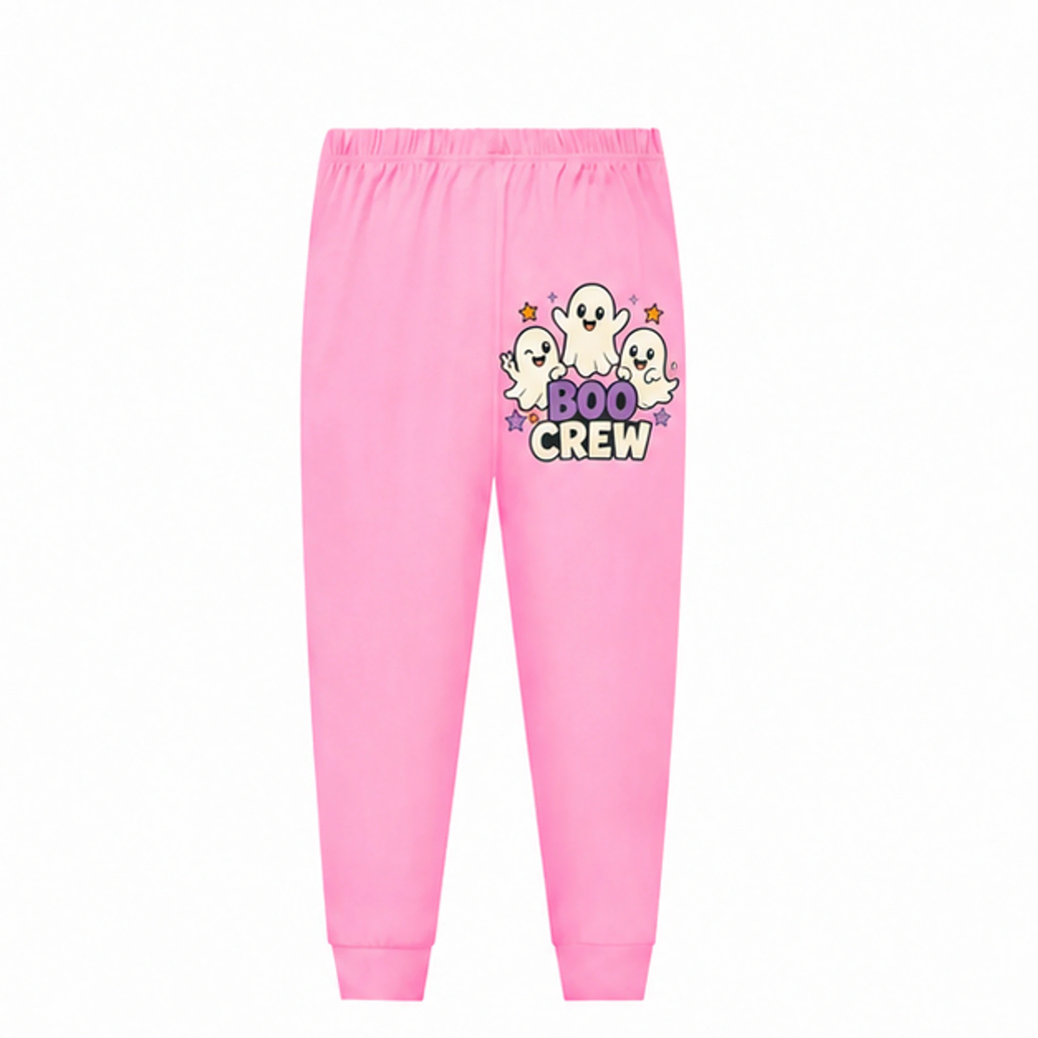 Pink · Pajama Pants Custom Kids Soft Pajama Pants with the Boo Crew design