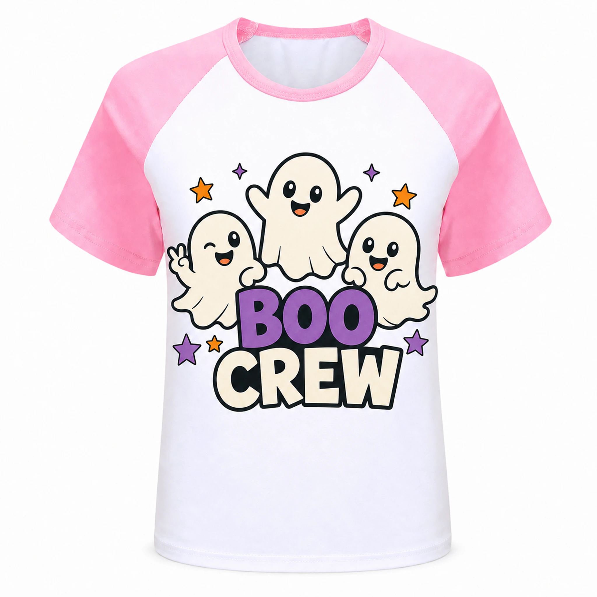 Boo Crew Custom Kids Soft Short-Sleeve Top AI-rendered finished product
