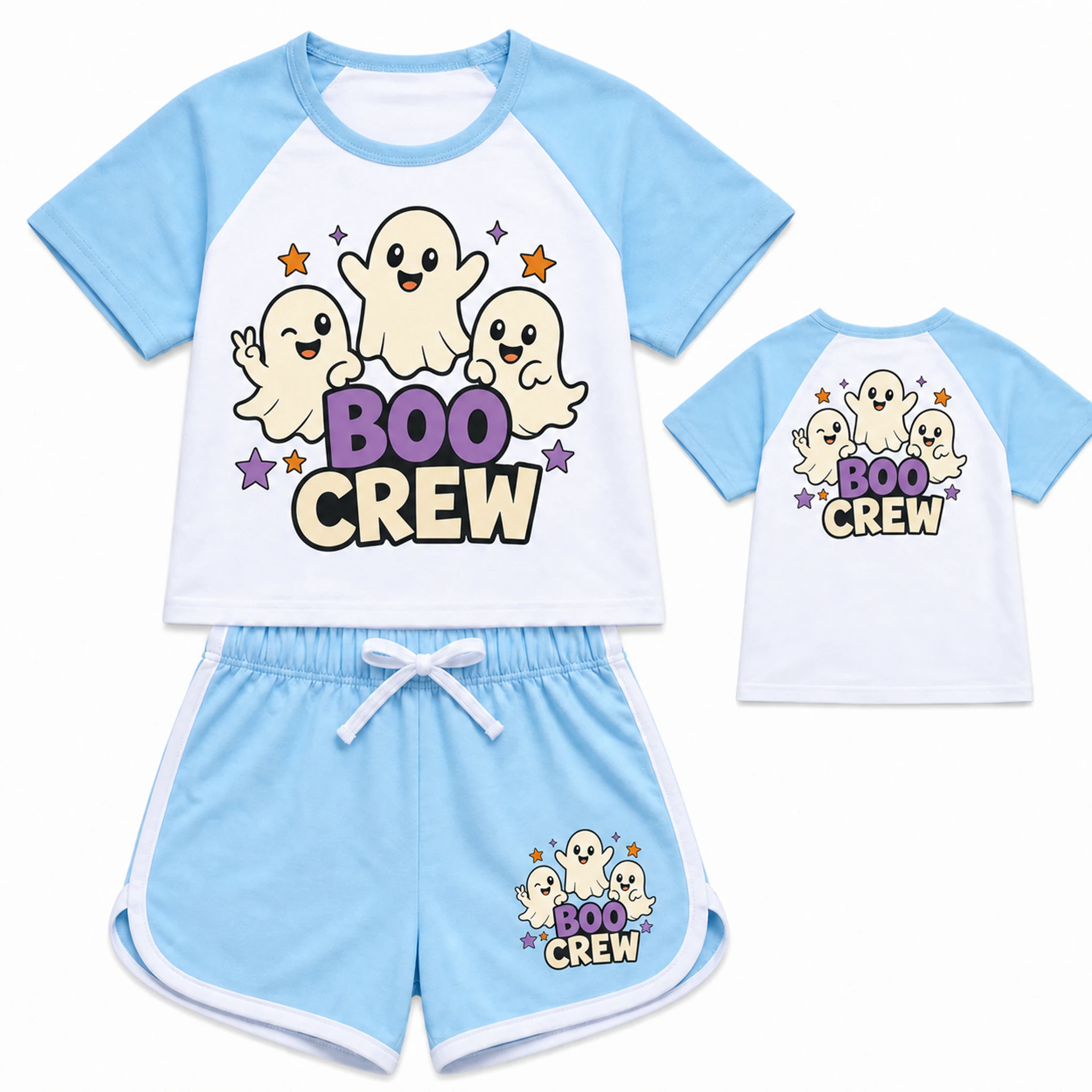 Boo Crew Custom Kids Summer Sports Set AI-rendered finished product