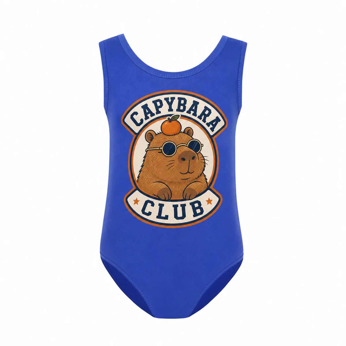 Capybara Club Girls Ruffle-Hem One-Piece Swimsuit for Kids product preview