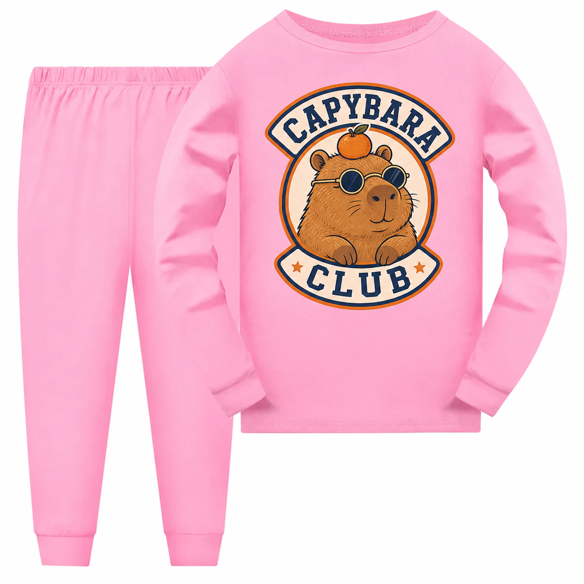 Capybara Club Long Pajama Set for Kids product preview