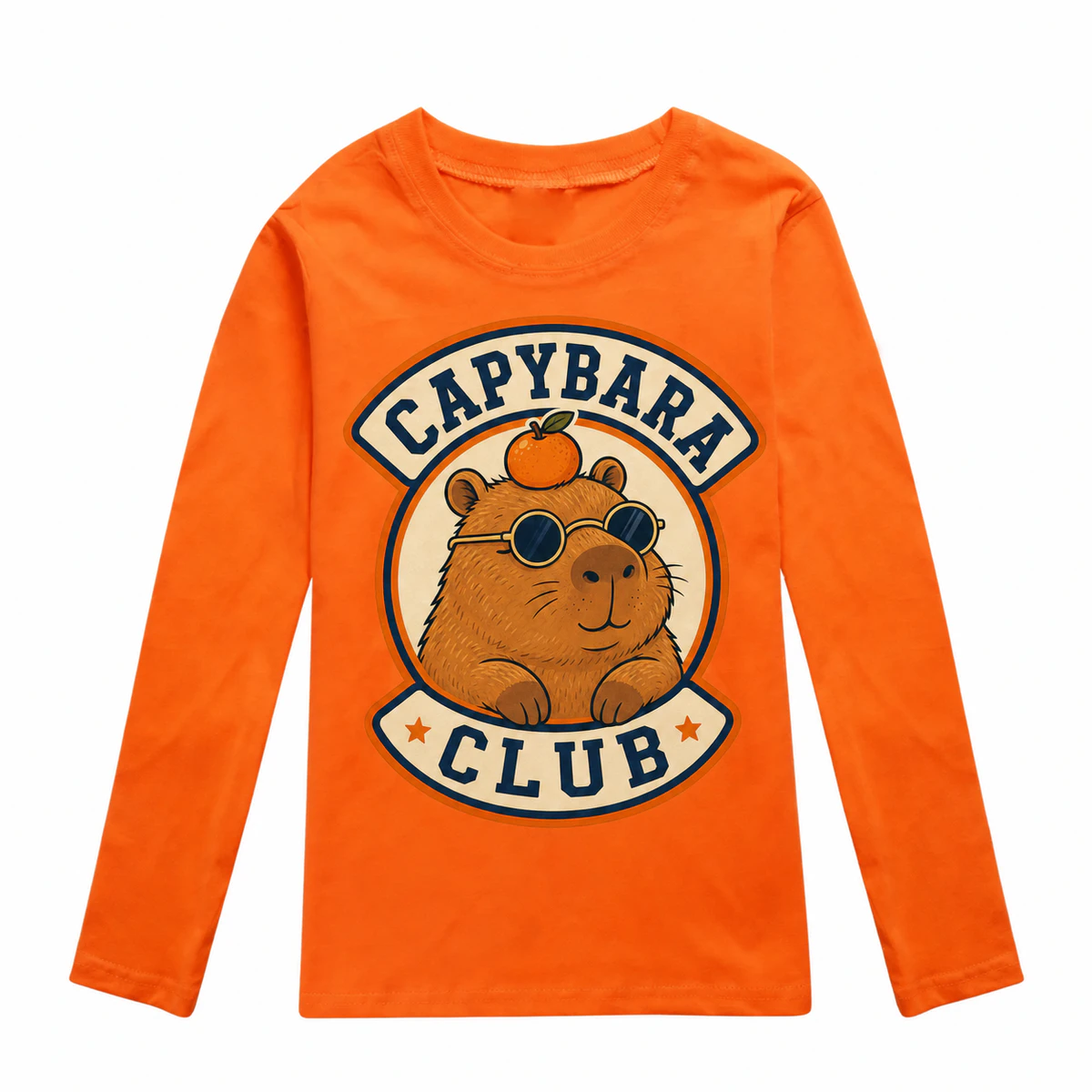 Capybara Club Long-Sleeve T-Shirt for Kids product preview