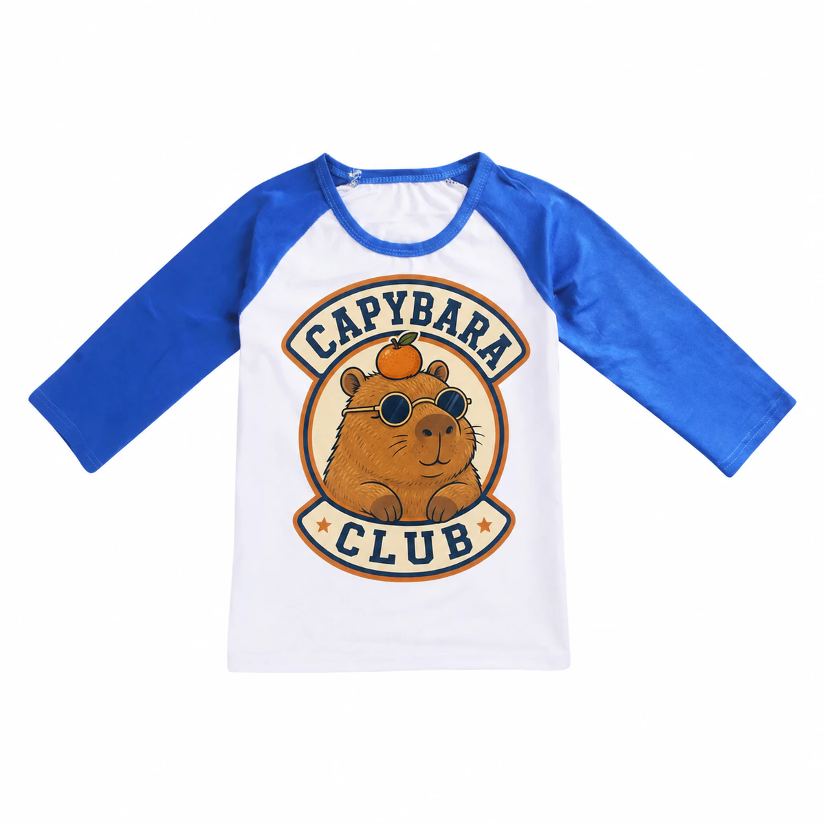 Capybara Club Soft Three-Quarter-Sleeve Top — Alternate Style for Kids product preview