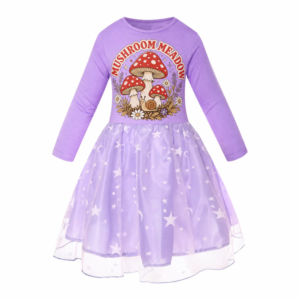 Mushroom Meadow Girls Long Tulle and Star Skirt Styles for Kids product preview
