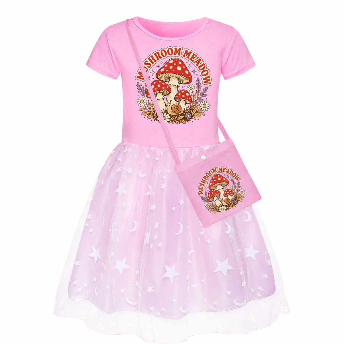 Mushroom Meadow Girls Short Skirt Styles with Bag for Kids product preview