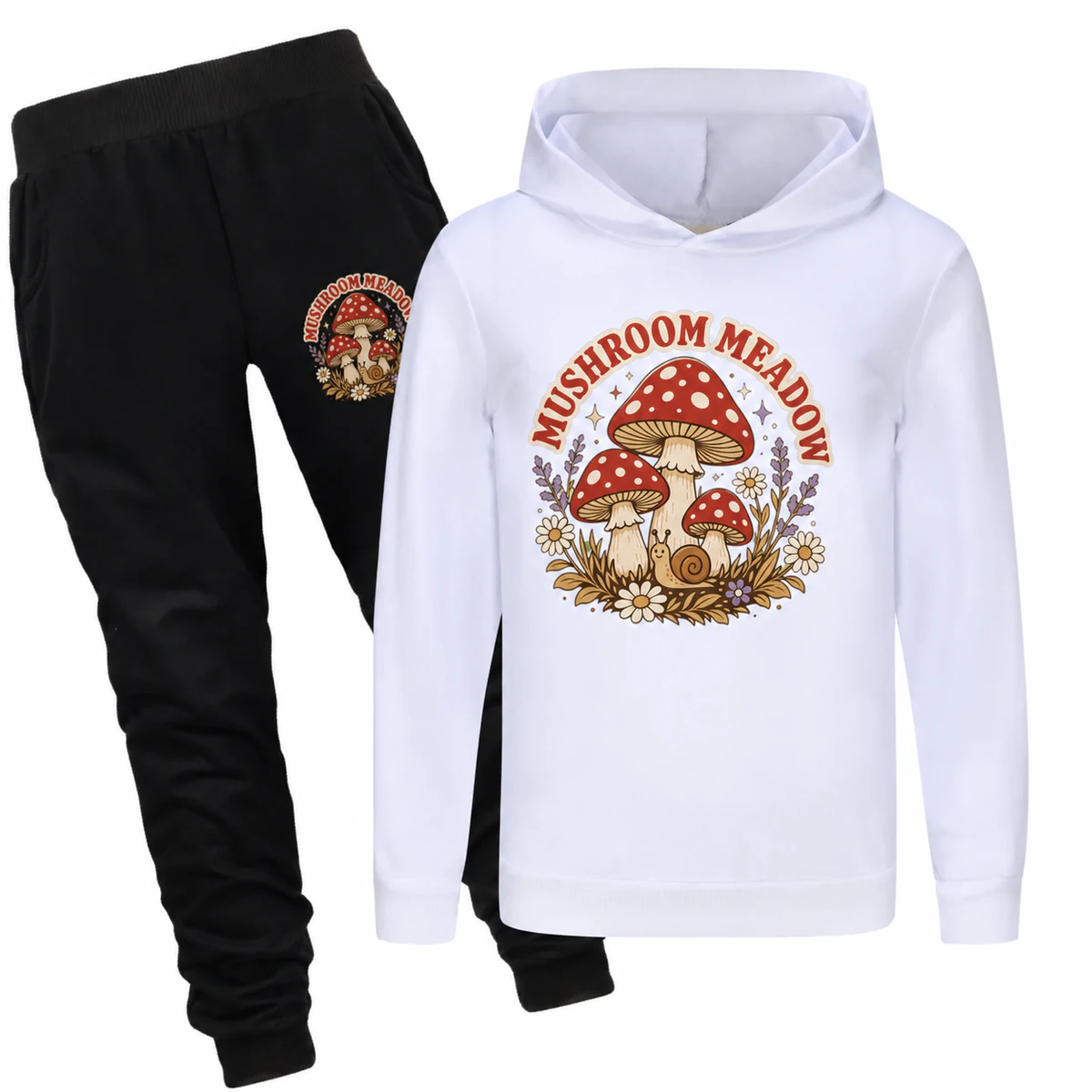 Mushroom Meadow Hoodie and Jogger Set for Kids product preview