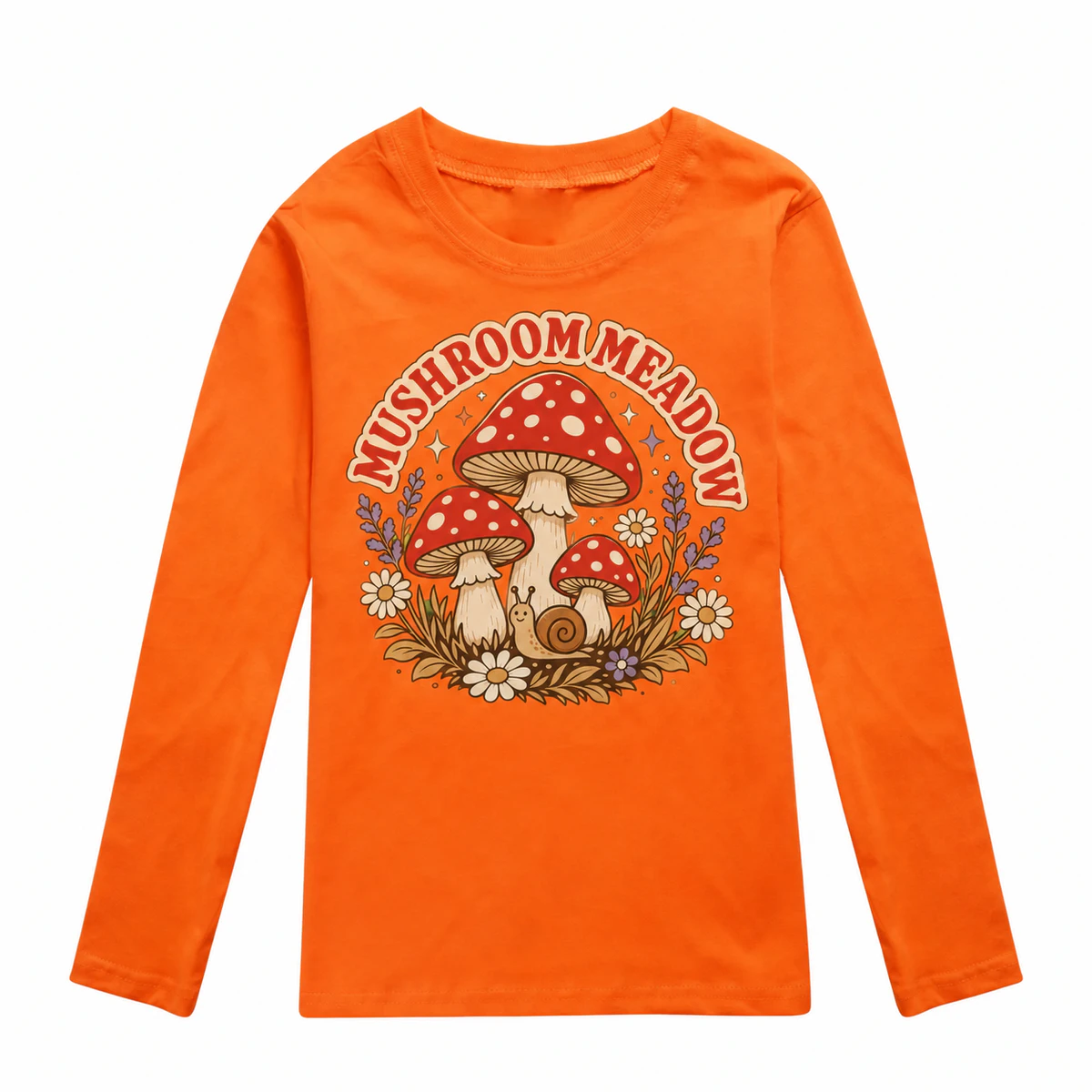 Mushroom Meadow Long-Sleeve T-Shirt for Kids product preview