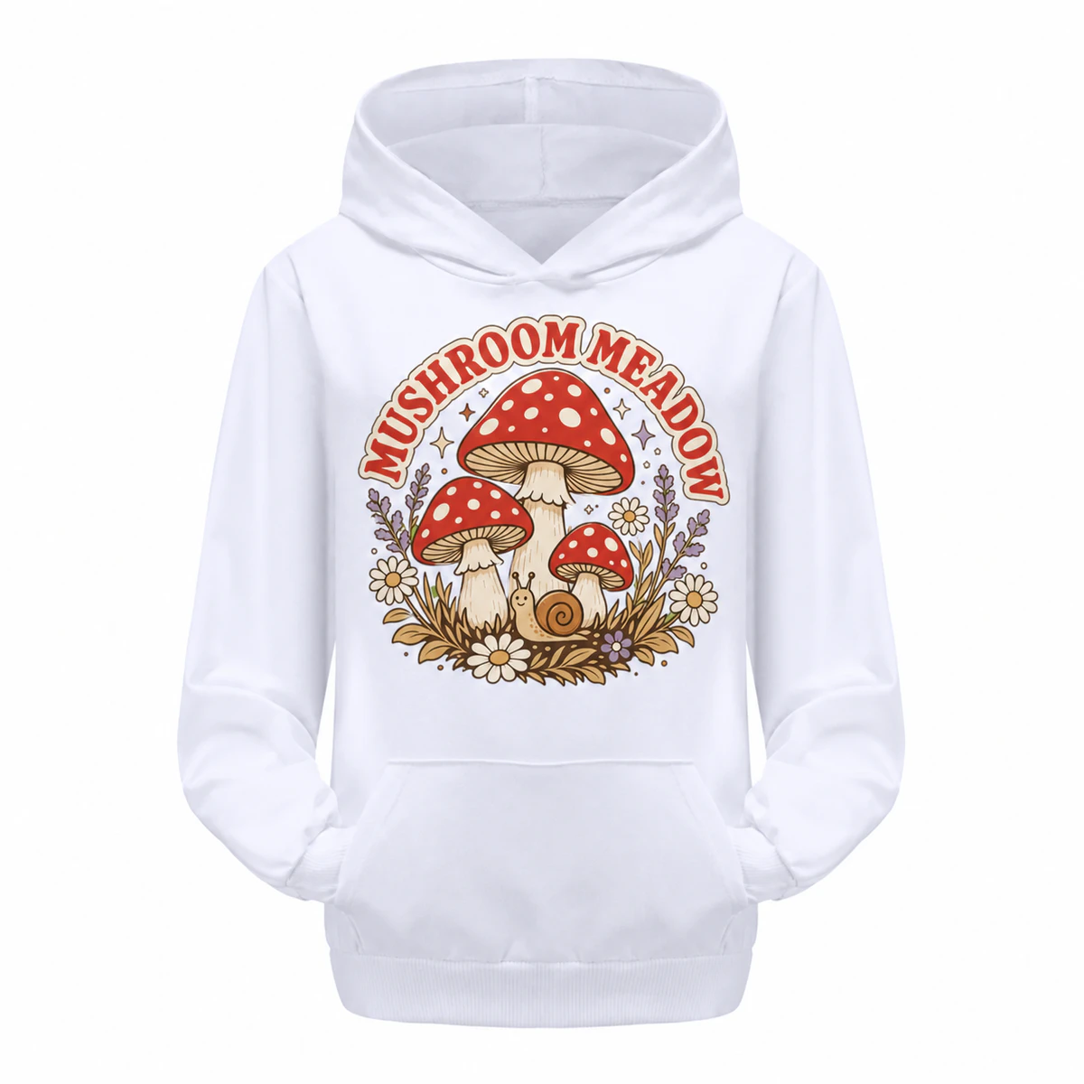 Mushroom Meadow Pullover Hoodie for Kids product preview