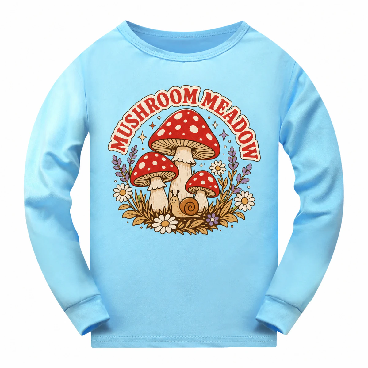 Mushroom Meadow Soft Long-Sleeve Top for Kids product preview