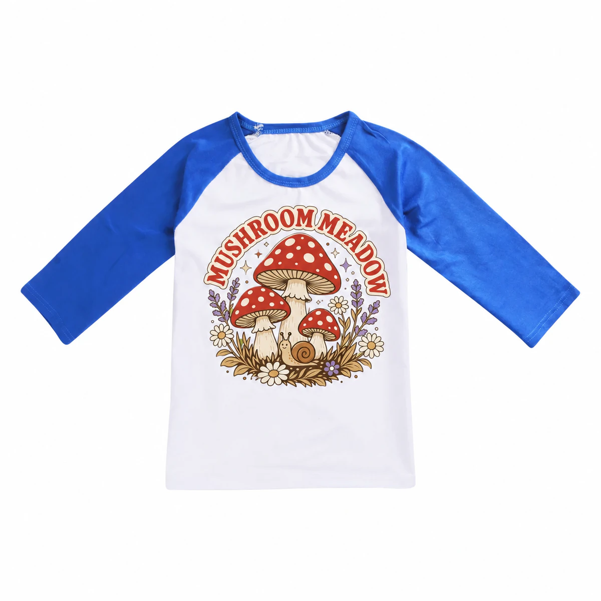 Mushroom Meadow Soft Three-Quarter-Sleeve Top — Alternate Style for Kids product preview