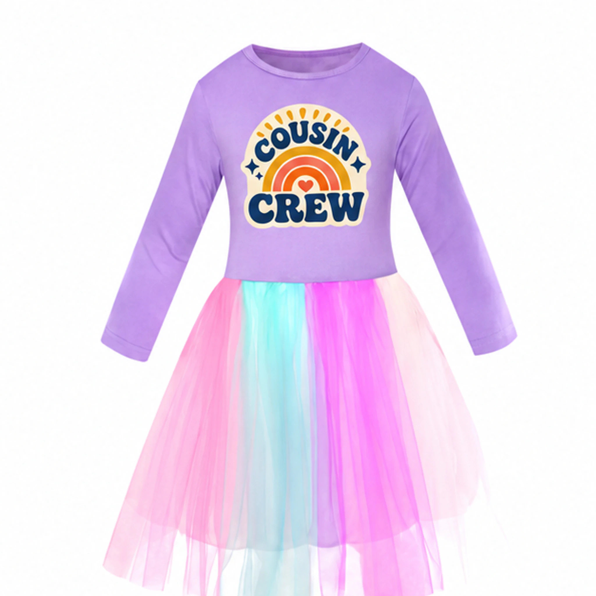 Purple · Long Tulle Skirt Custom Girls Long Tulle and Star Skirt Styles with the Cousin Crew design