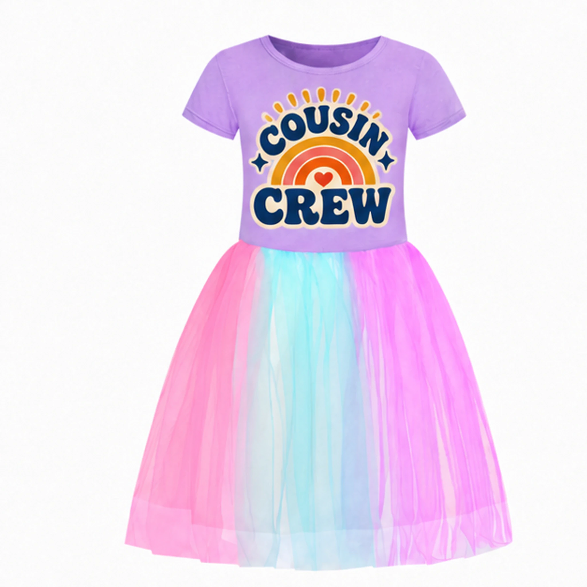 Purple · Short Tulle Skirt Custom Girls Short Tulle and Classic Skirt Styles with the Cousin Crew design