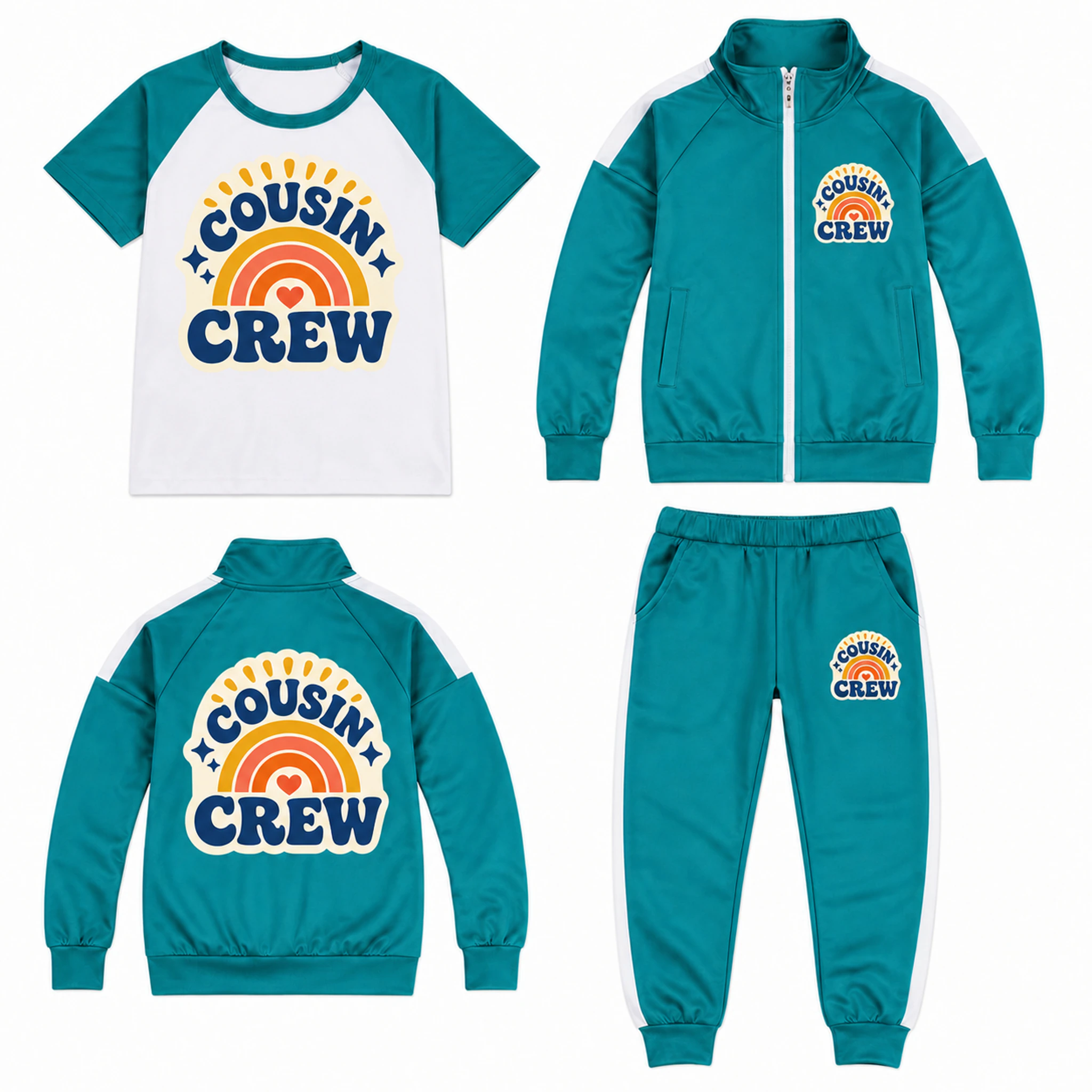Cousin Crew Color-Block Three-Piece Tracksuit Set for Kids product preview