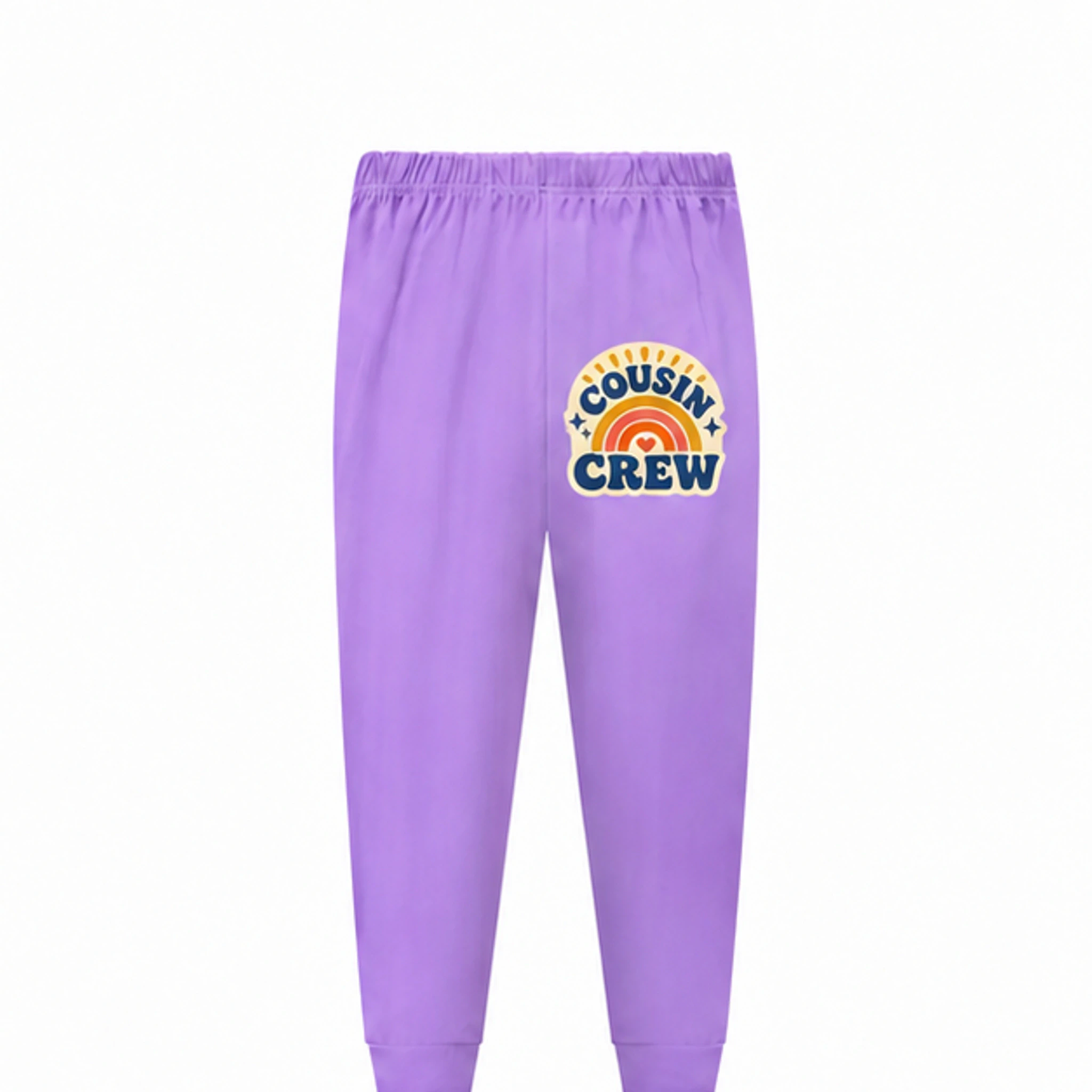 Purple · Pajama Pants Custom Kids Long Pajama Pants — Pants Only with the Cousin Crew design