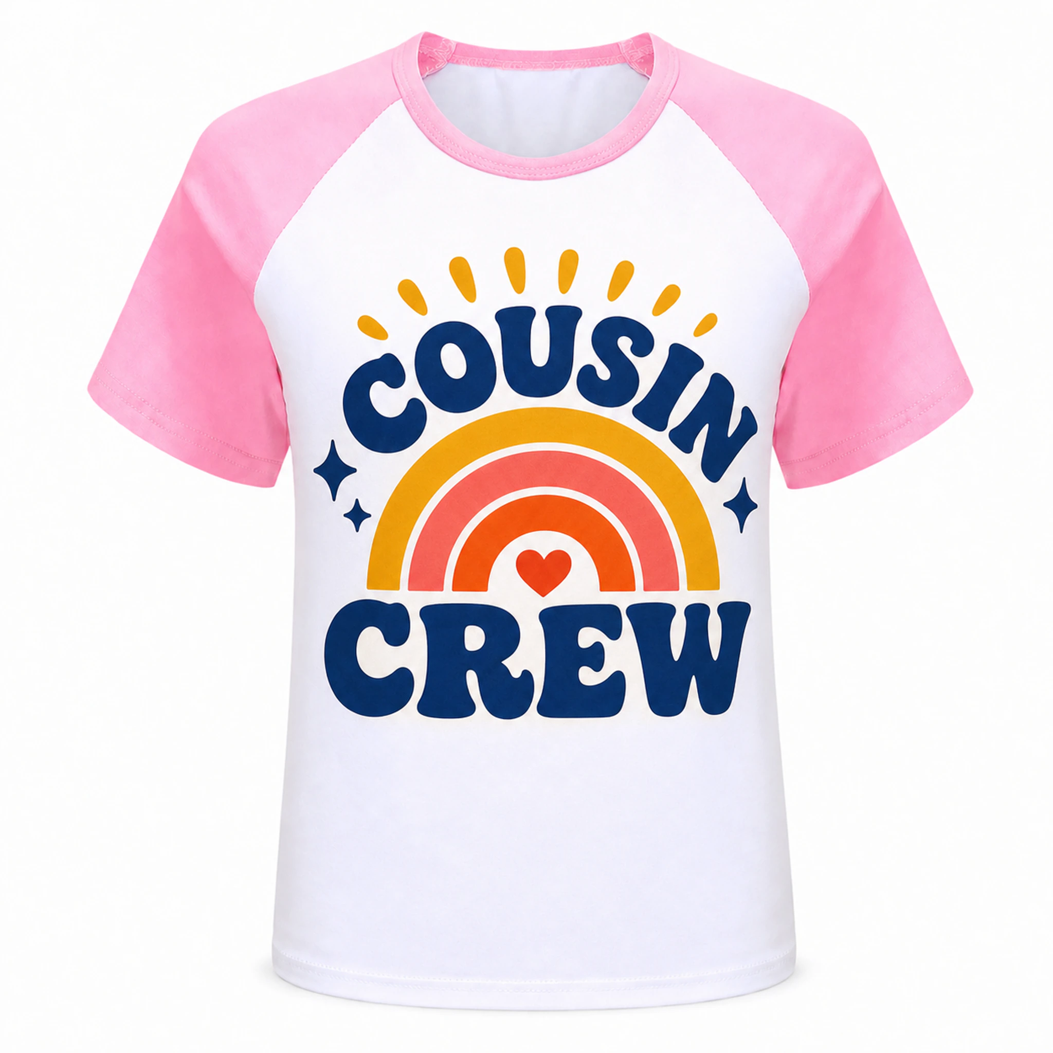 Cousin Crew Custom Kids Soft Short-Sleeve Top AI-rendered finished product