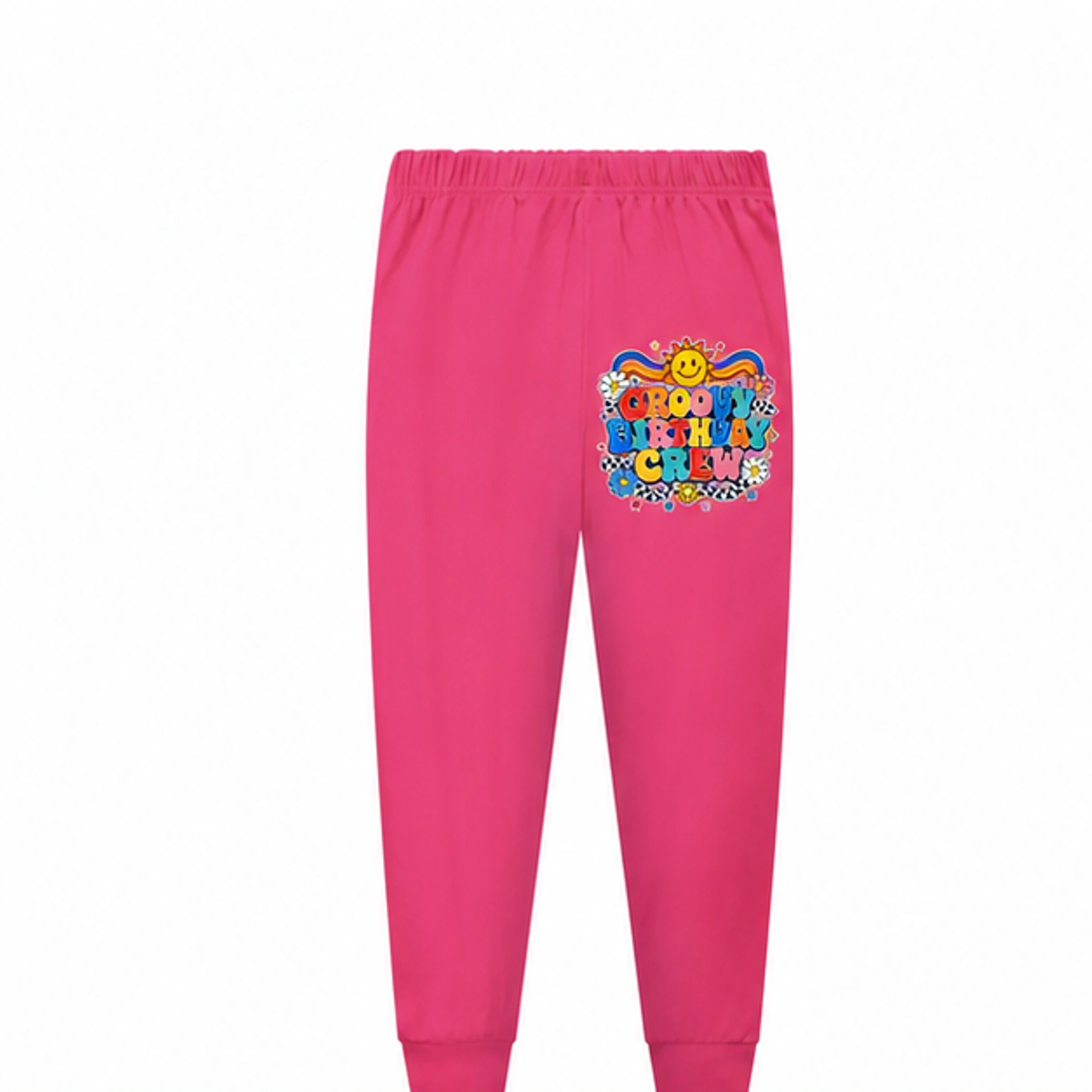 Groovy Birthday Crew Long Pajama Pants — Pants Only for Kids in the selected color
