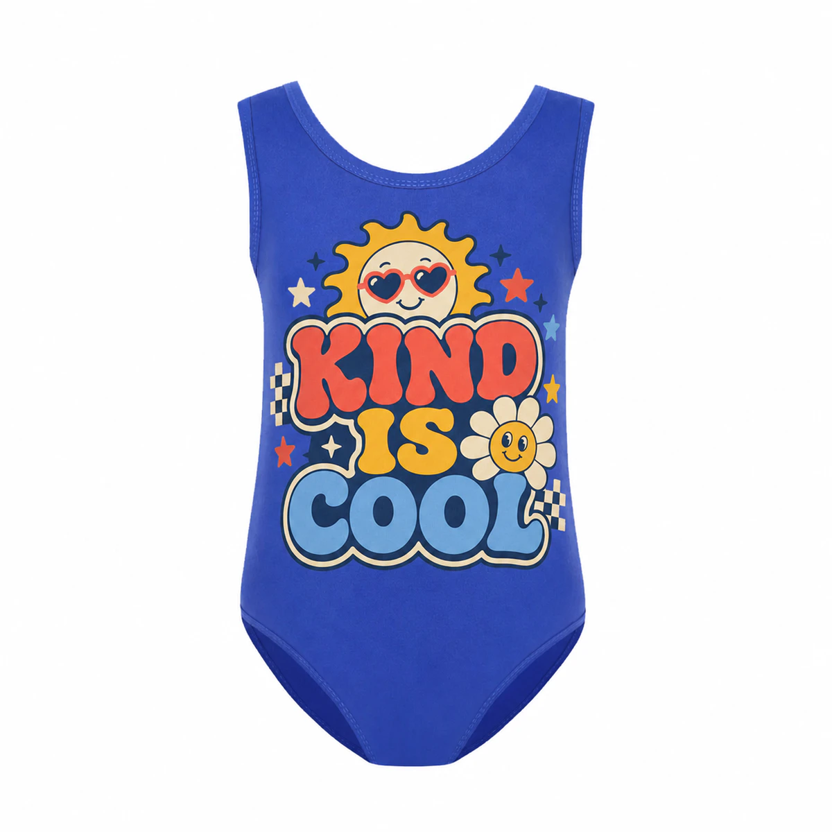 Kind Is Cool Girls Ruffle-Hem One-Piece Swimsuit for Kids product preview