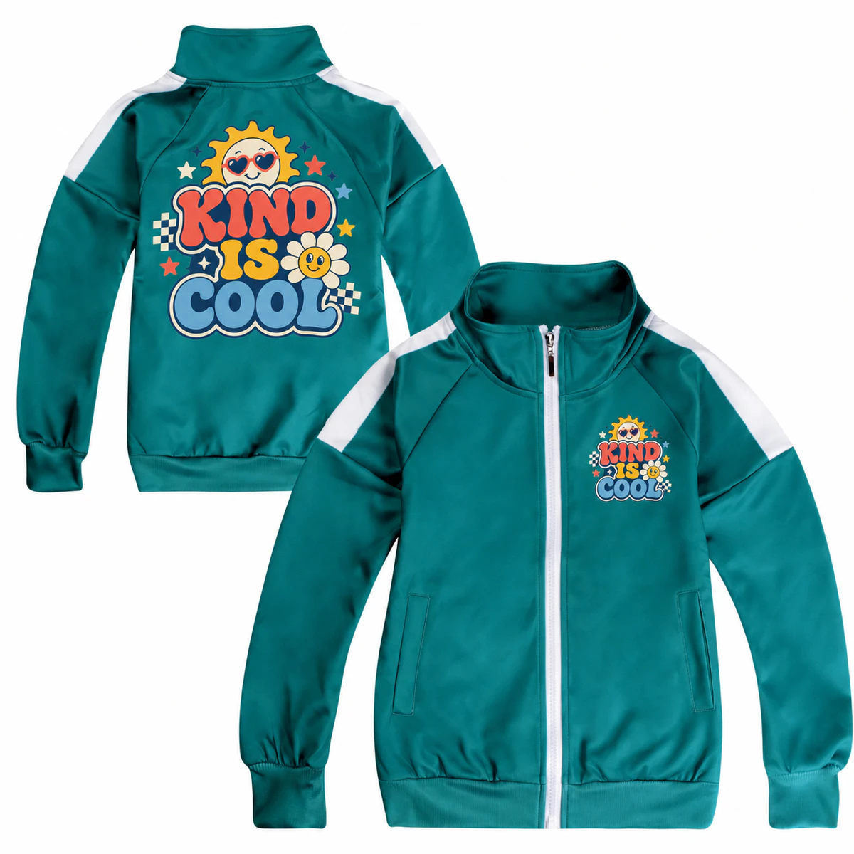 Kind Is Cool Color-Block Zip Jacket for Kids product preview