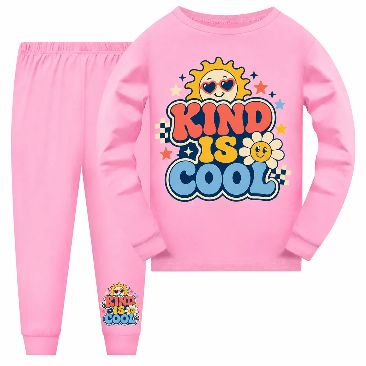 Kind Is Cool Long Pajama Set for Kids product preview