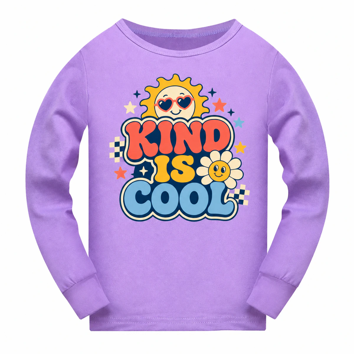 Kind Is Cool Long-Sleeve Pajama Top for Kids product preview
