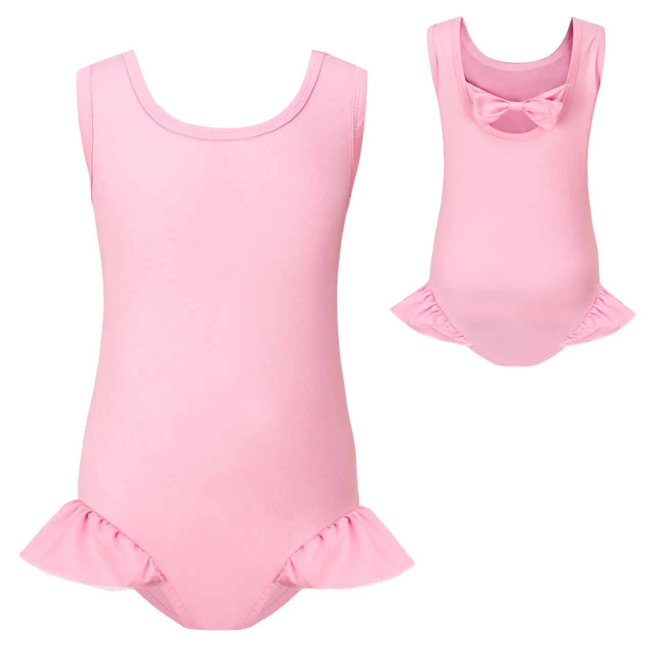 Custom Girls One-Piece Swimsuit — Single Style with a digital customization preview