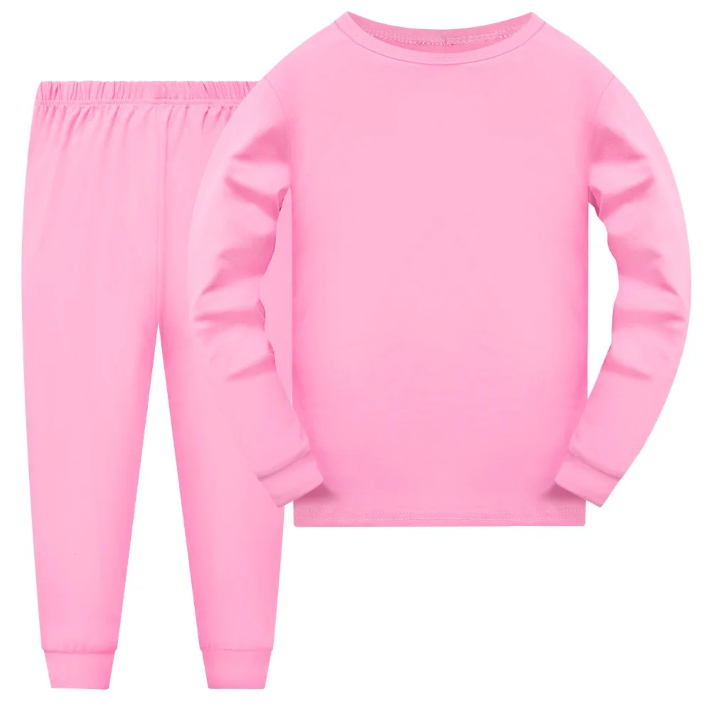 Blank kids long pajama set product options