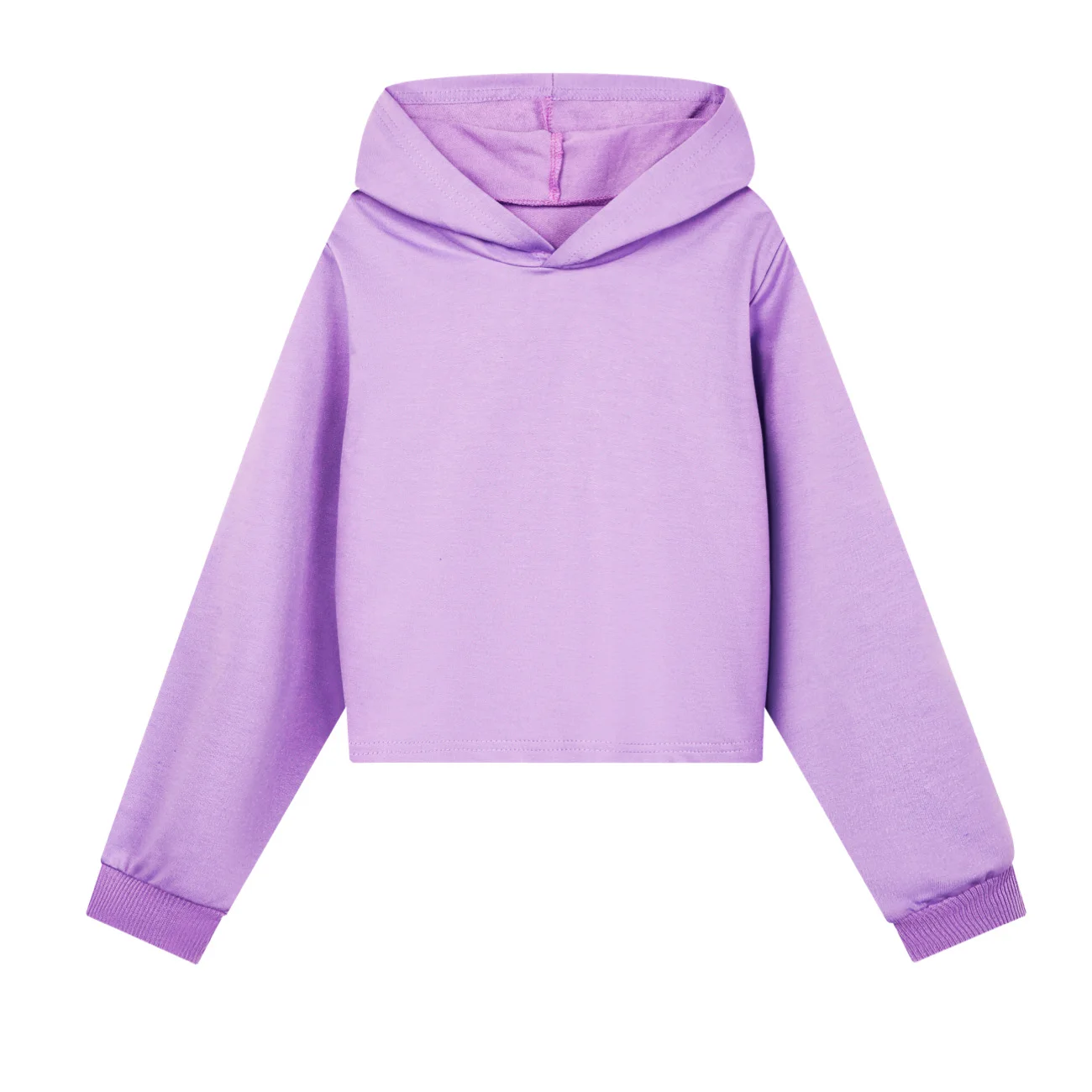 Custom Girls Cropped Hoodie with a digital customization preview