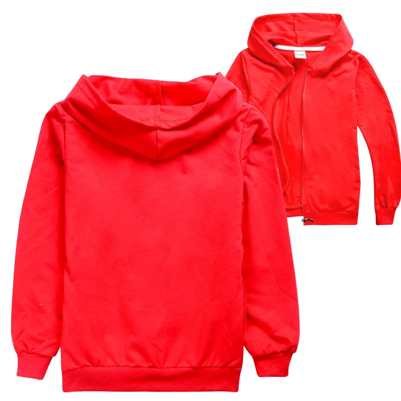Custom Kids Zip-Up Cardigan Jacket with a digital customization preview