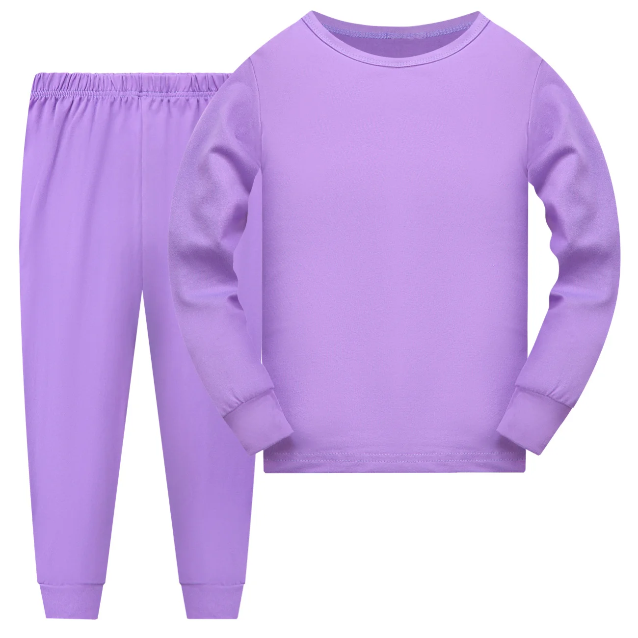 Custom Kids Long-Sleeve Top and Pants Set with a digital customization preview