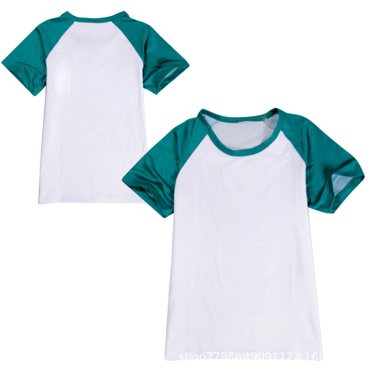Custom Kids Color-Block T-Shirt with a digital customization preview