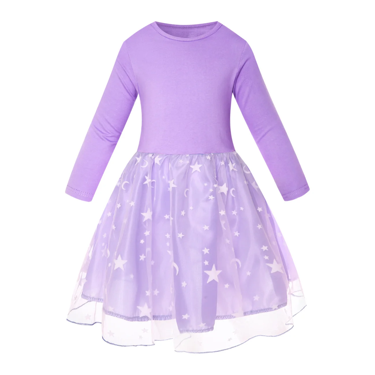 Custom Girls Long Tulle and Star Skirt Styles with a digital customization preview
