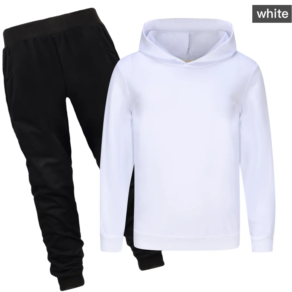 Blank kids hoodie and jogger set product options