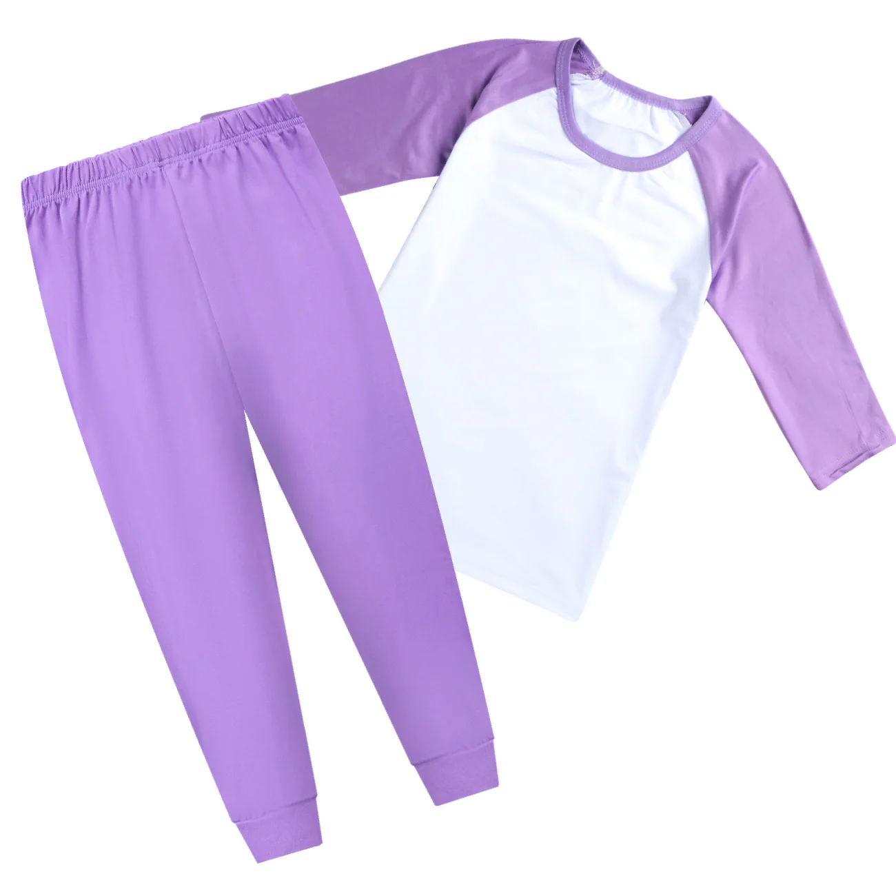 Custom Kids Three-Quarter-Sleeve Sports Top — Sizes 110–170 with a digital customization preview