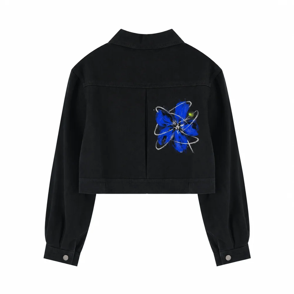 Cropped twill jacket · A feeling worth keeping · Back