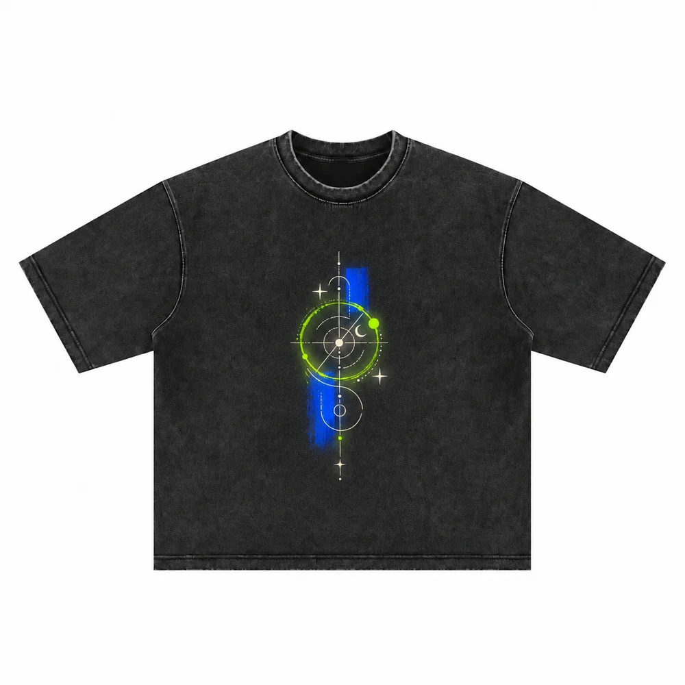 Washed relaxed crew-neck tee · Your own coordinates · Front