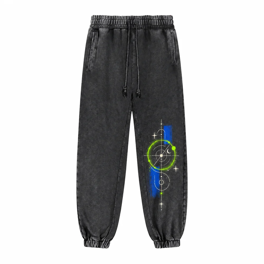 Washed elastic-cuff joggers · Your own coordinates · Front