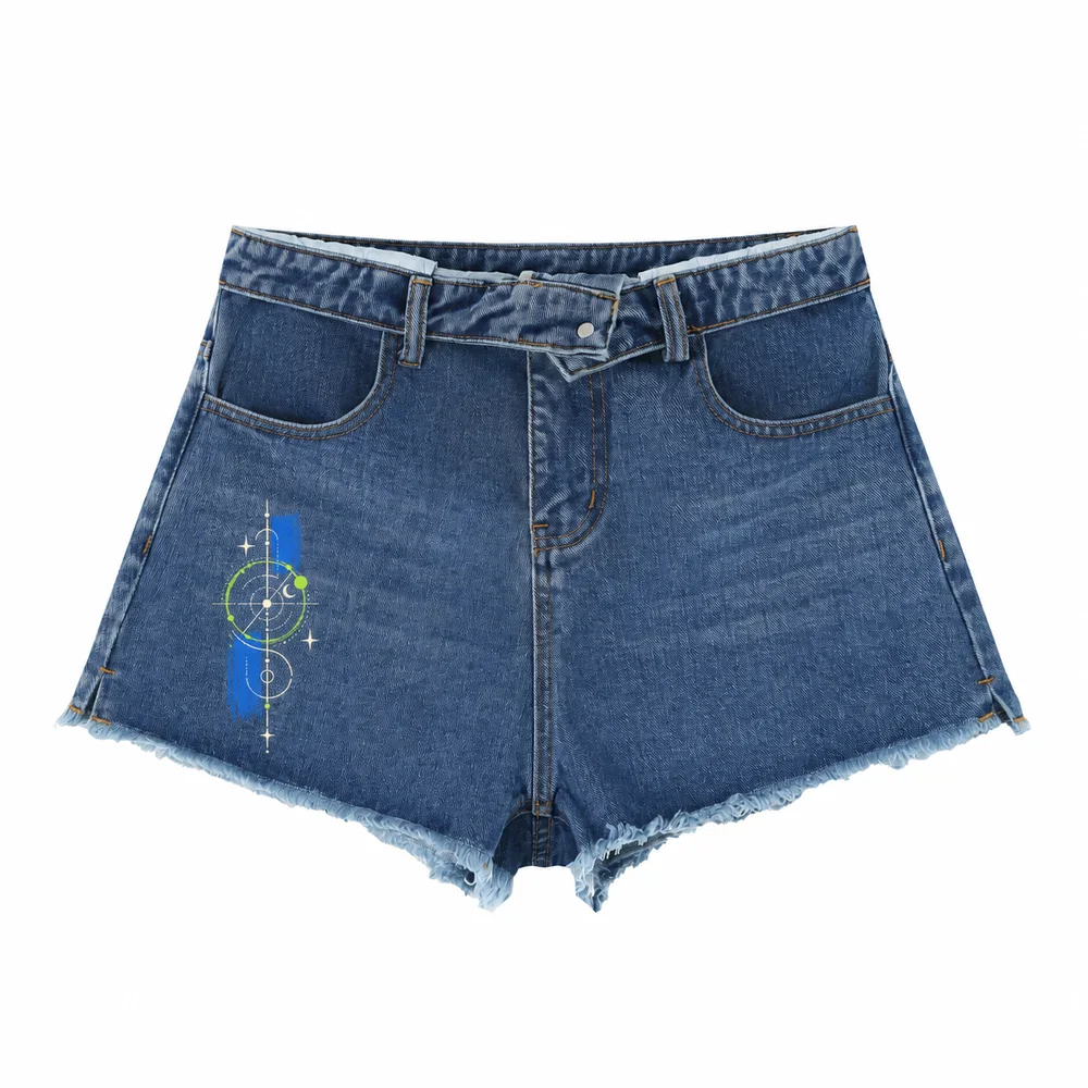 Raw-hem denim shorts · Your own coordinates · Front